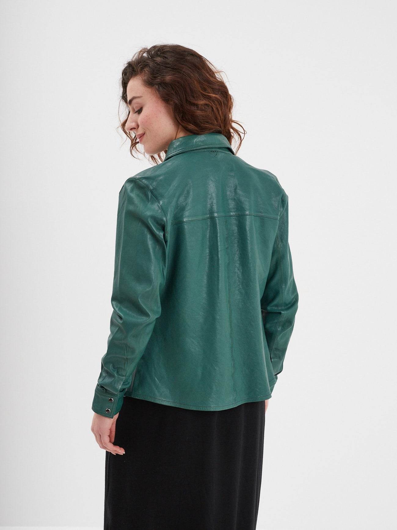 Cecilia - Chemise cuir femme - Image 8