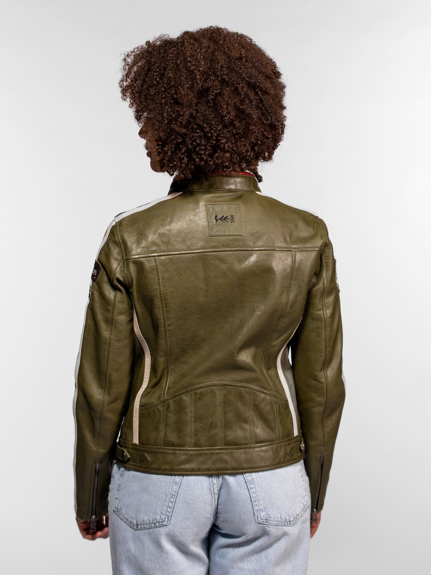 Christina - Blouson cuir moto femme - Image 13