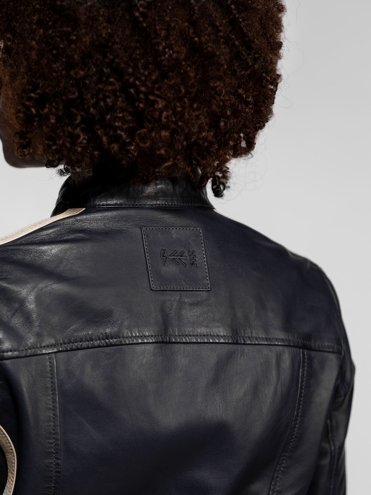 Christina - Blouson cuir moto femme - Image 21
