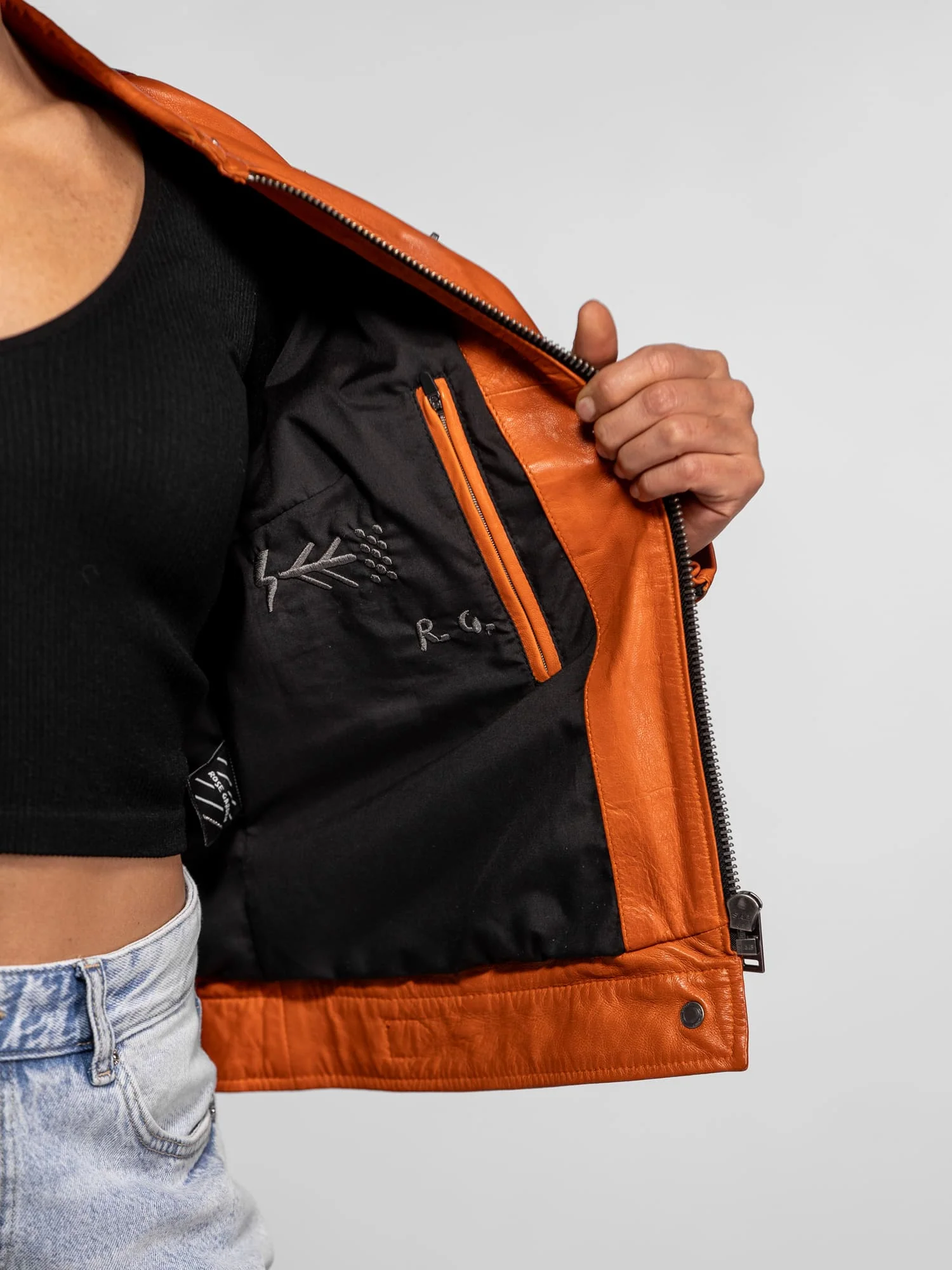 Christina - Blouson cuir moto femme - Image 7