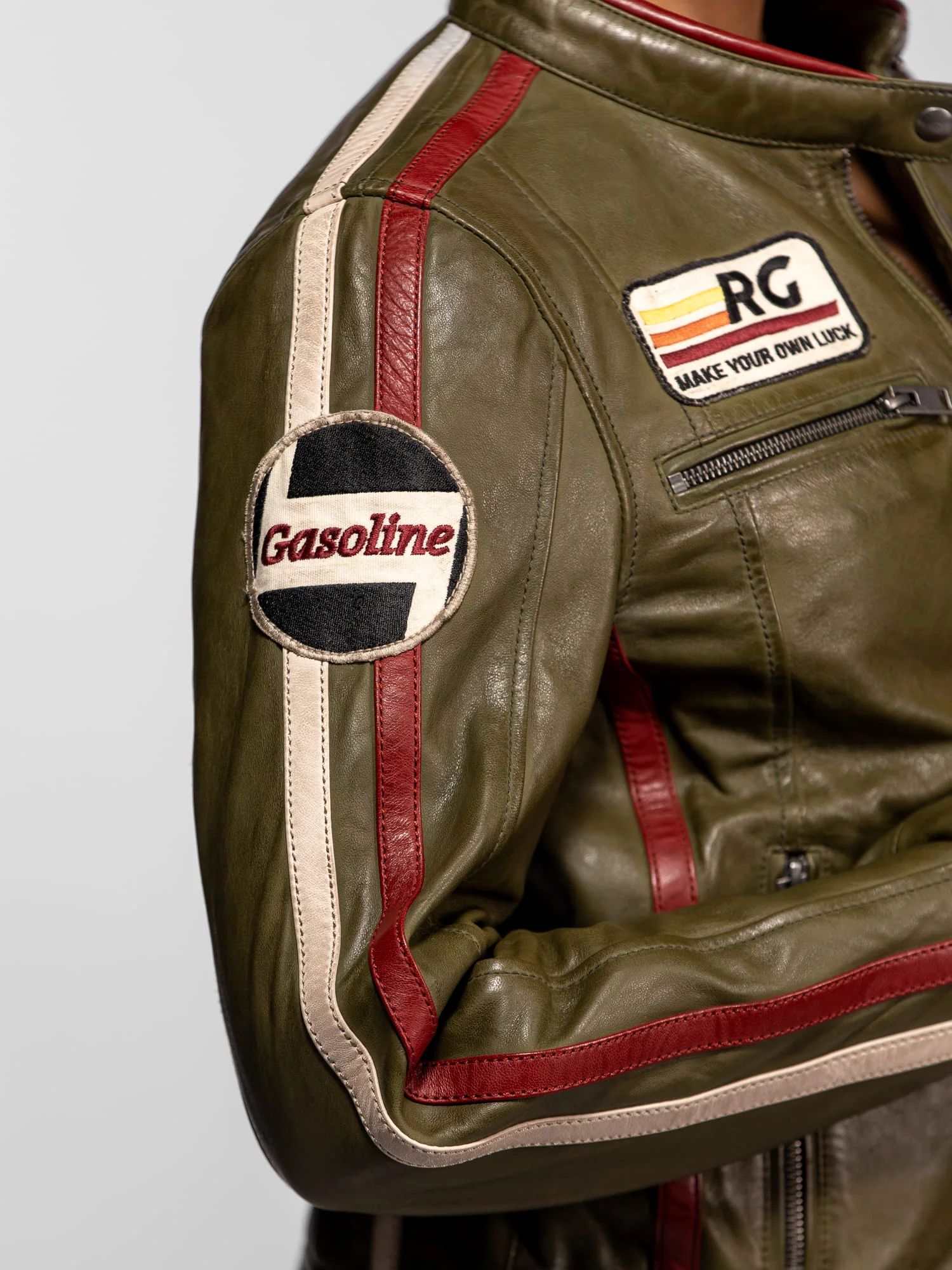 Christina - Blouson cuir moto femme - Image 9