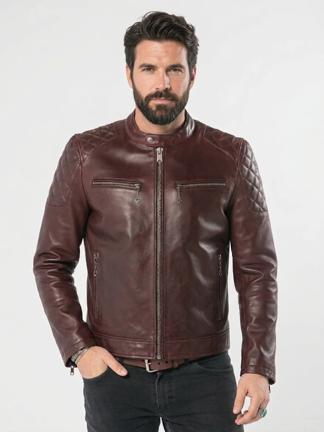 Cobalt - Blouson motard cuir homme - Image 7