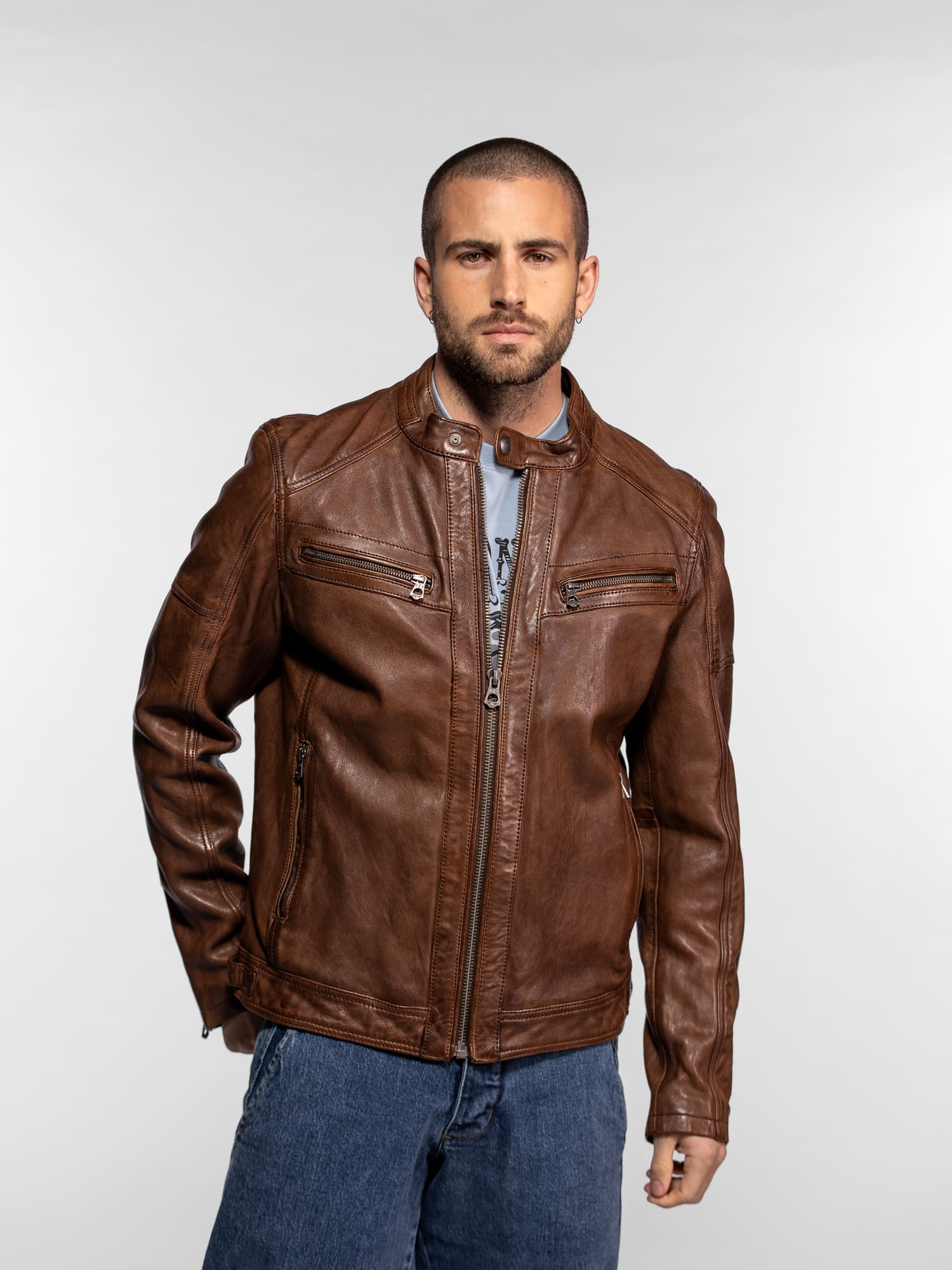 Collins - Blouson cuir homme - Image 4