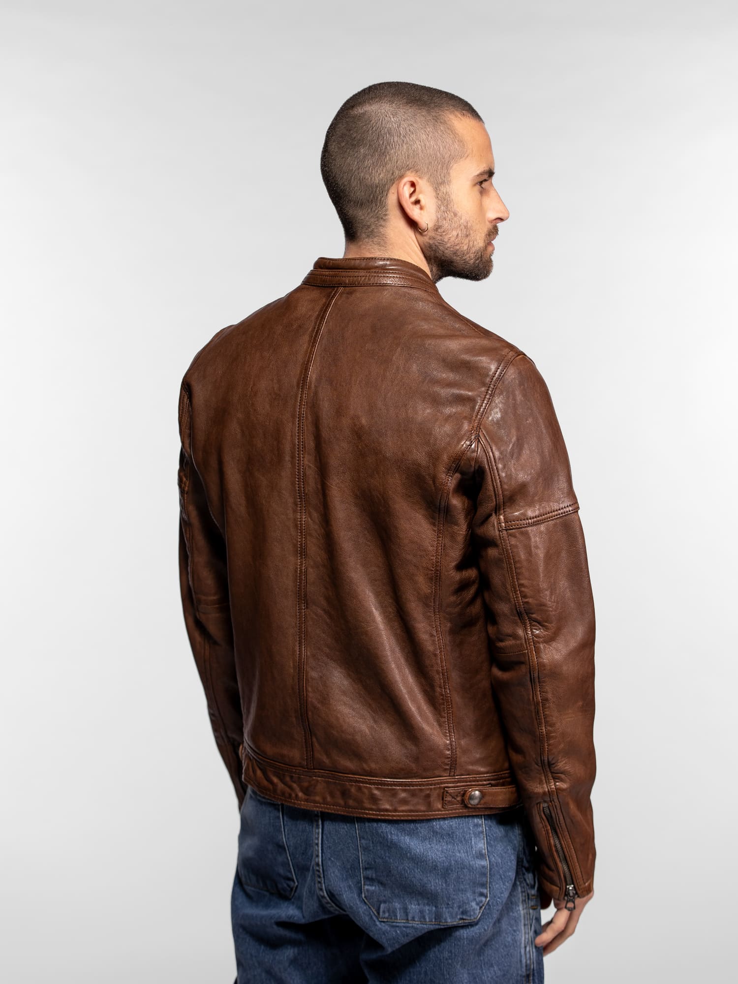 Collins - Blouson cuir homme - Image 5