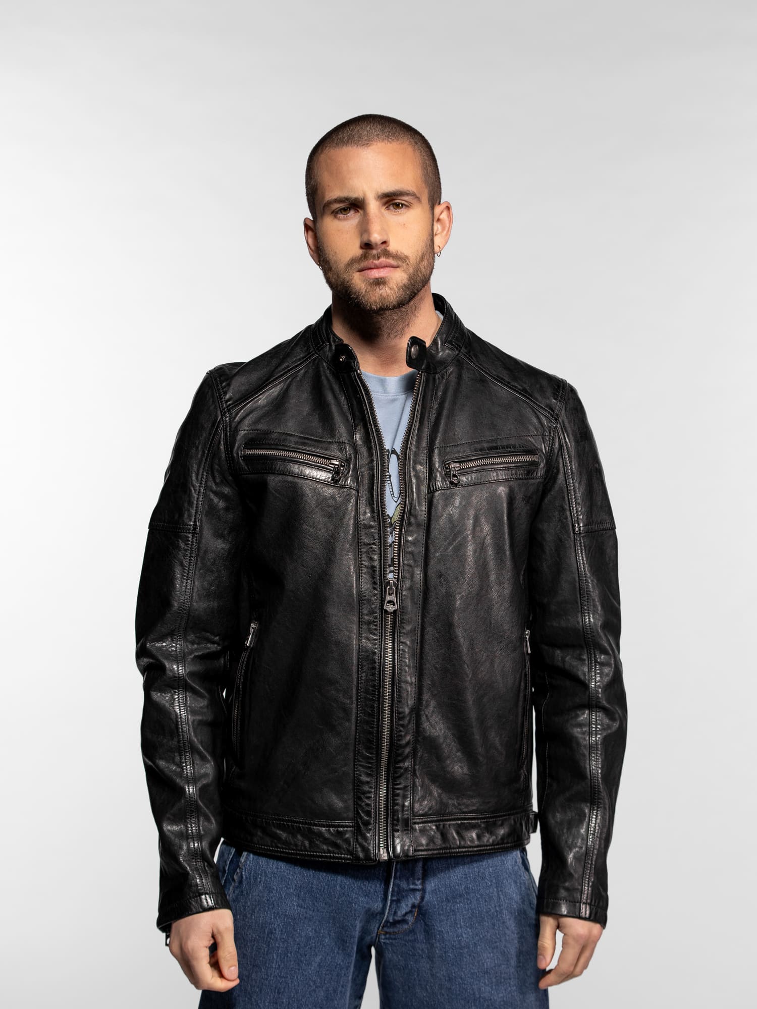 Collins - Blouson cuir homme - Image 8