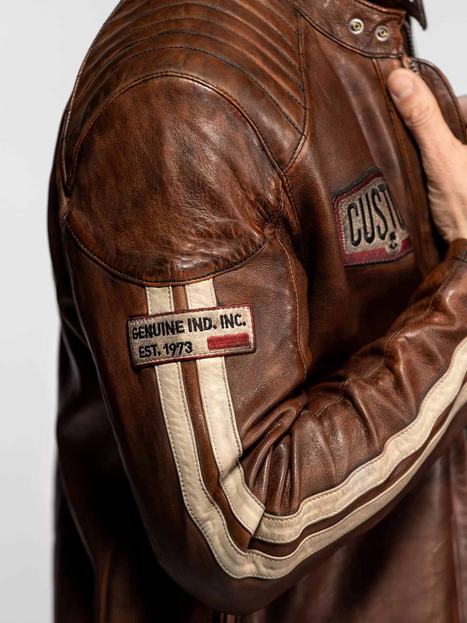 Corning - Blouson moto vintage - Image 2