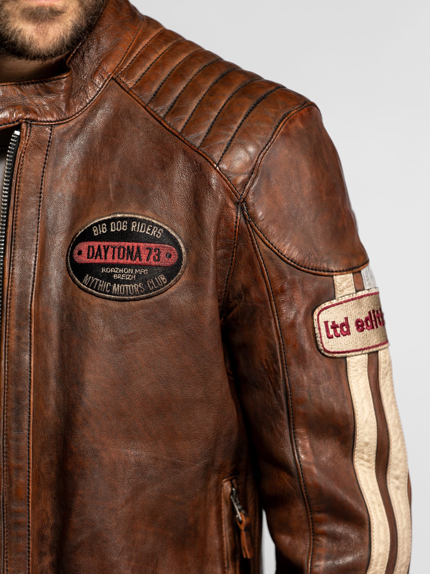 Corning - Blouson moto vintage - Image 3