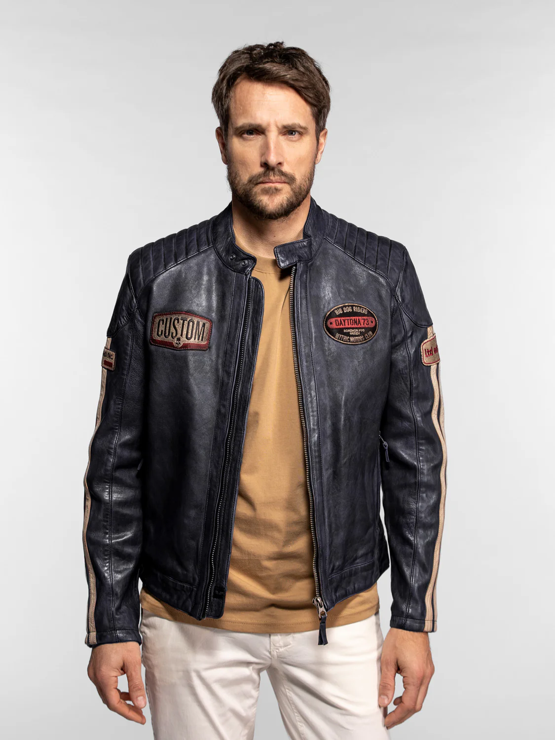 Corning - Blouson moto vintage - Image 9