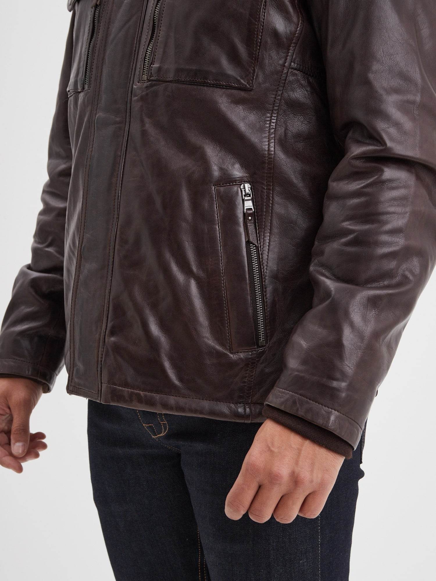 Crowell - Veste vintage cuir homme - Image 11