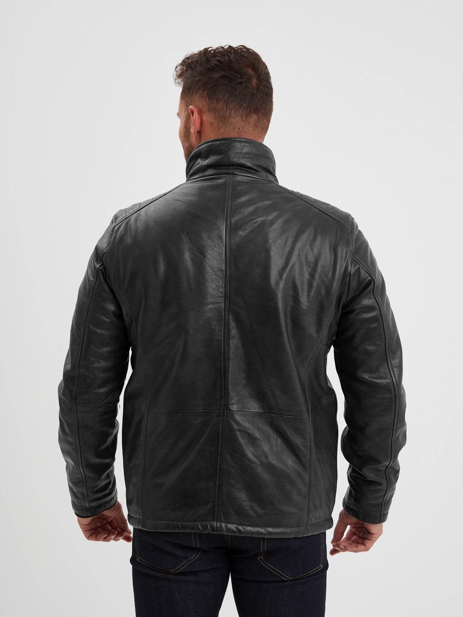 Crowell - Veste vintage cuir homme - Image 16