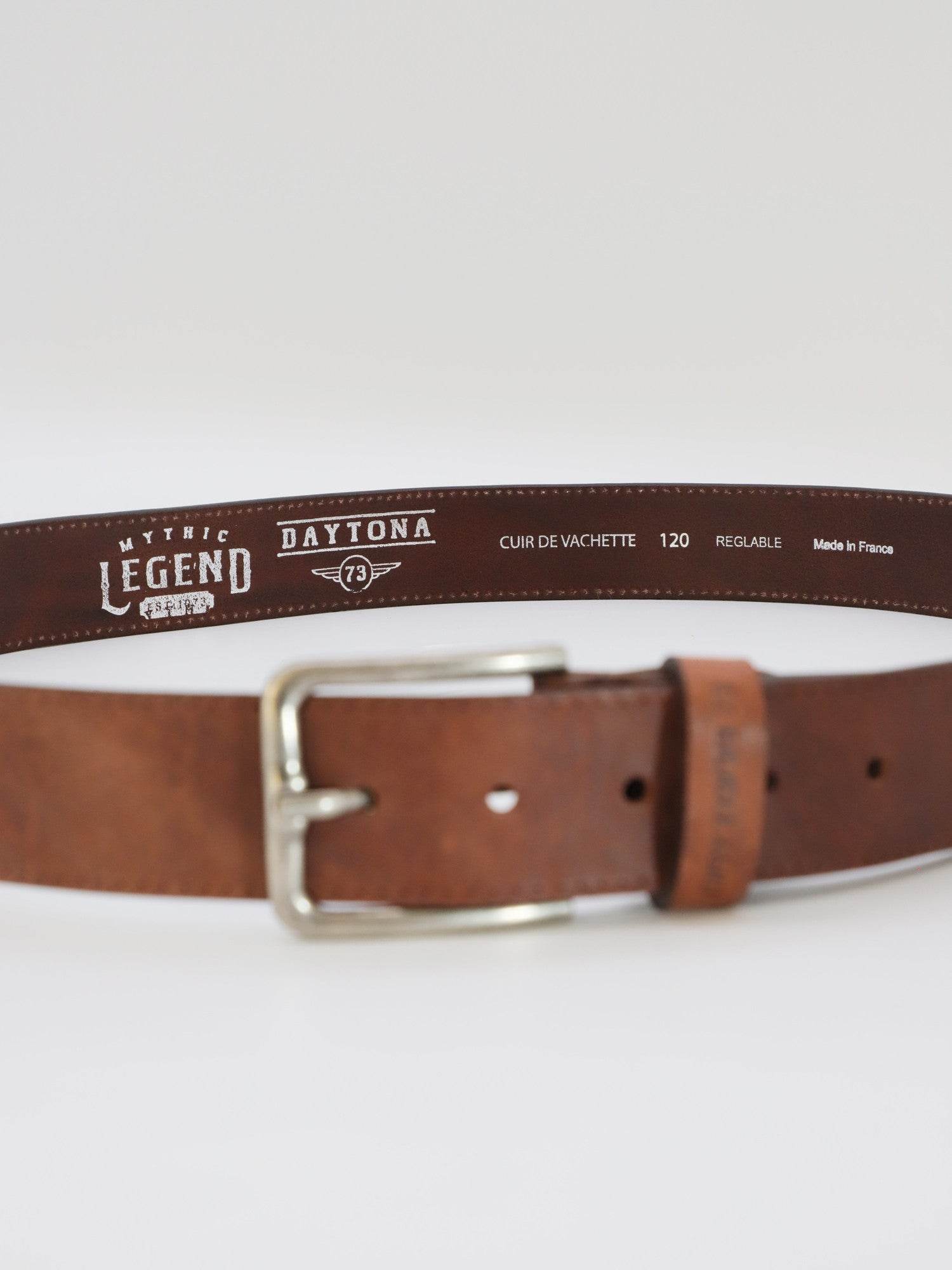 D12 - Ceinture cuir marron homme - Image 3