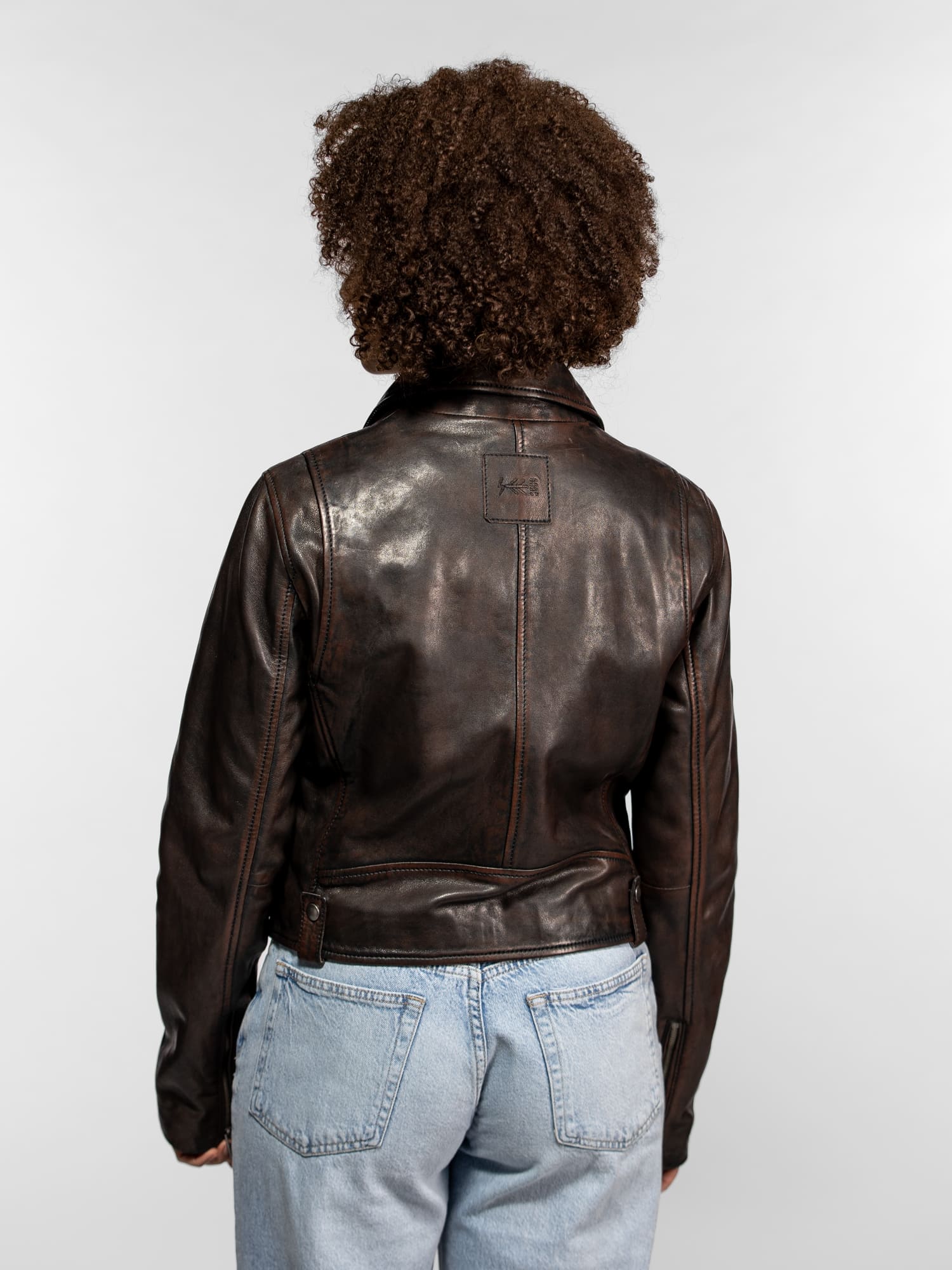 Daisy - Blouson cuir vintage - Image 5