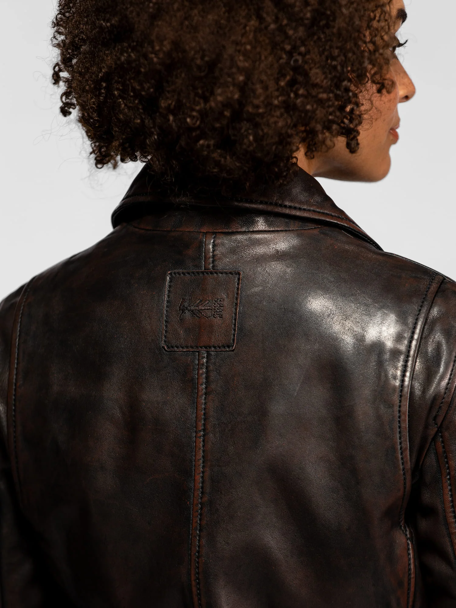 Daisy - Blouson cuir vintage - Image 6