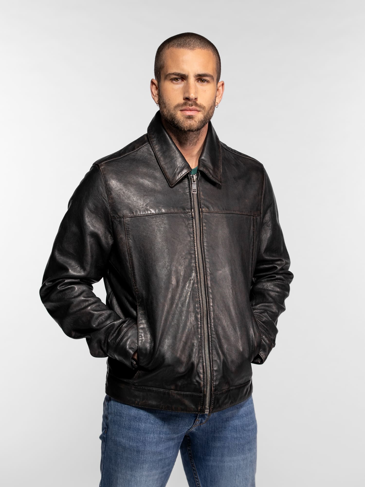 Decatur - Blouson cuir homme