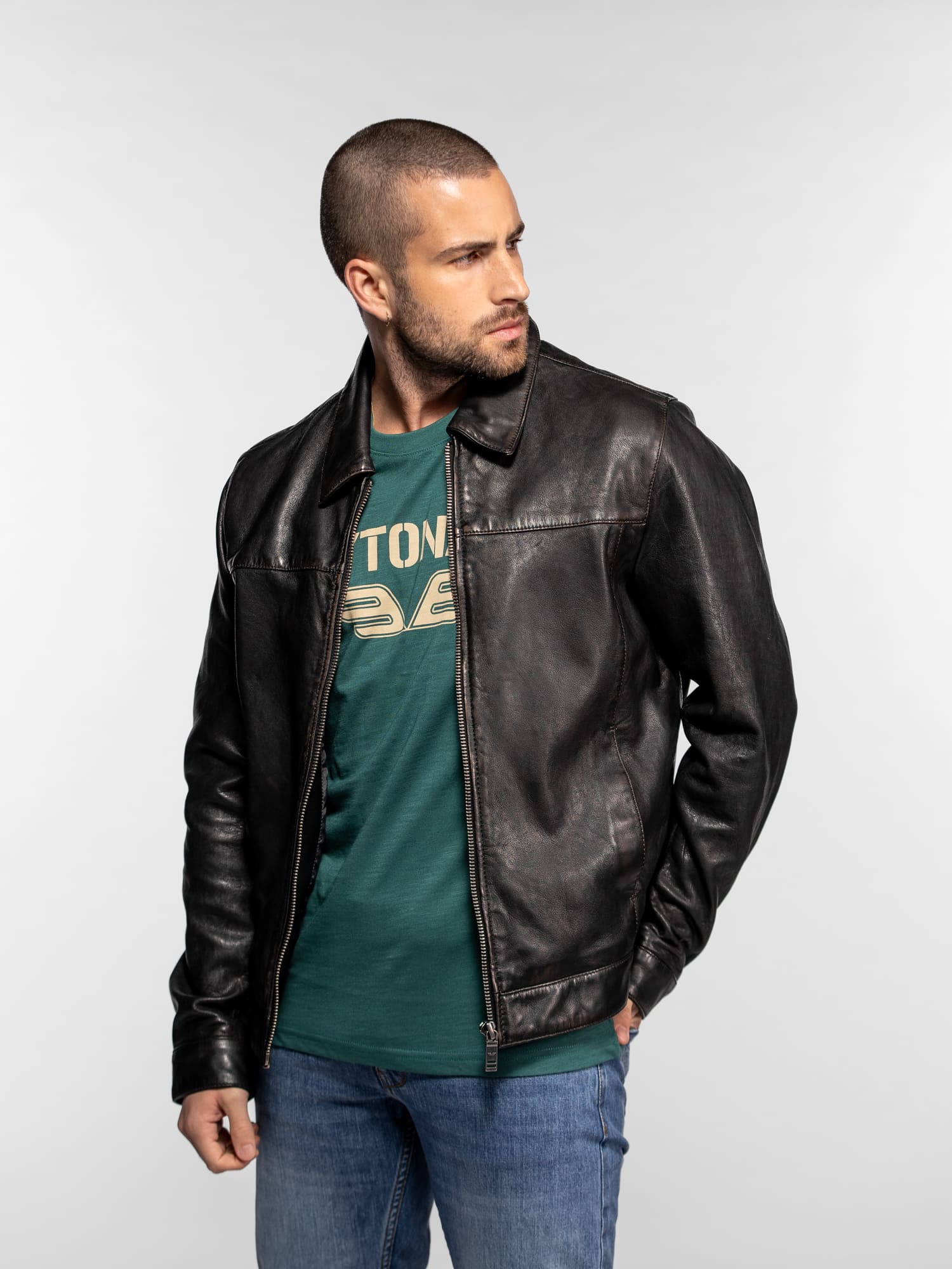 Decatur - Blouson cuir homme - Image 2
