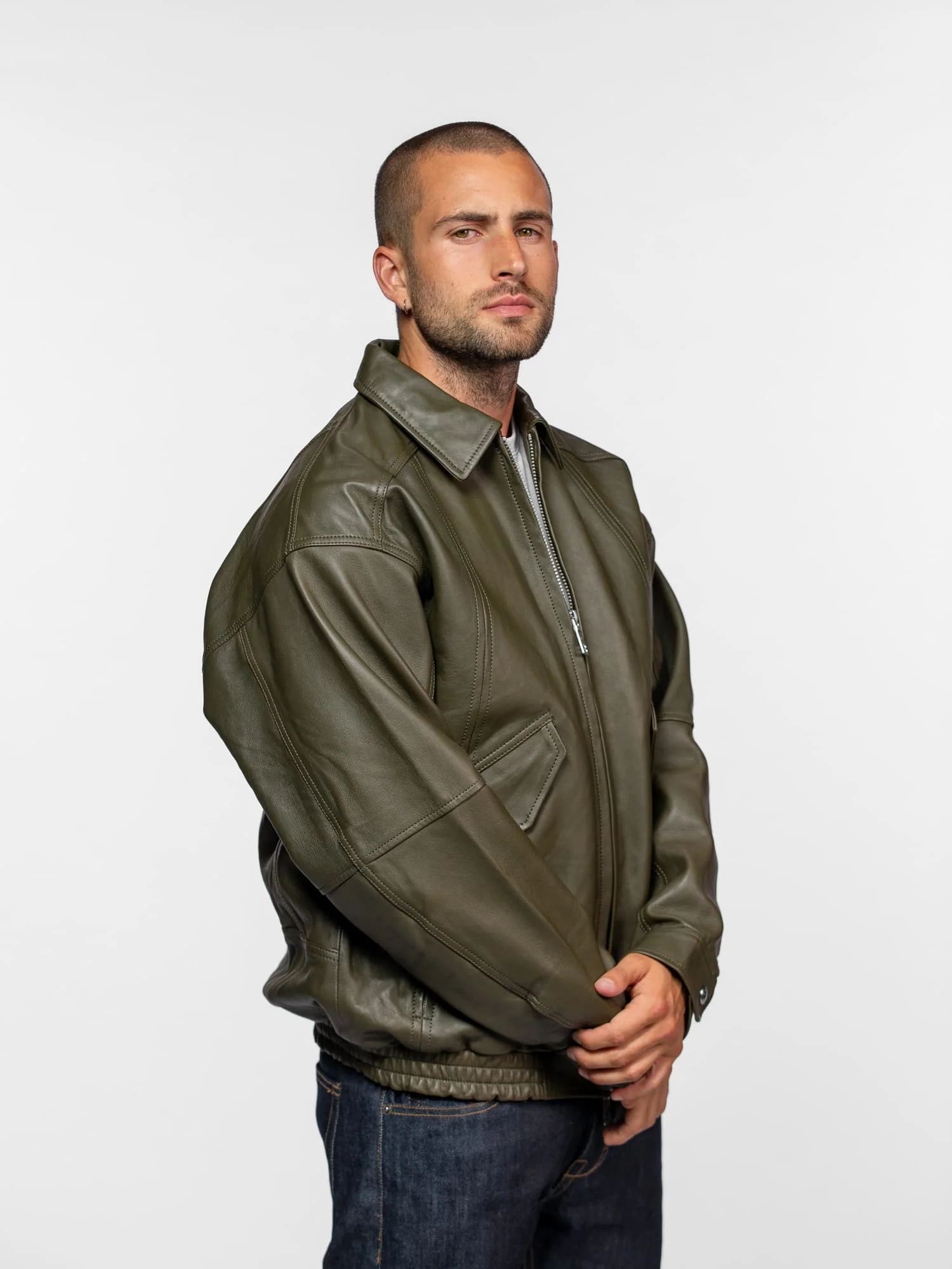 Dekalb - Veste en cuir oversize - Image 2
