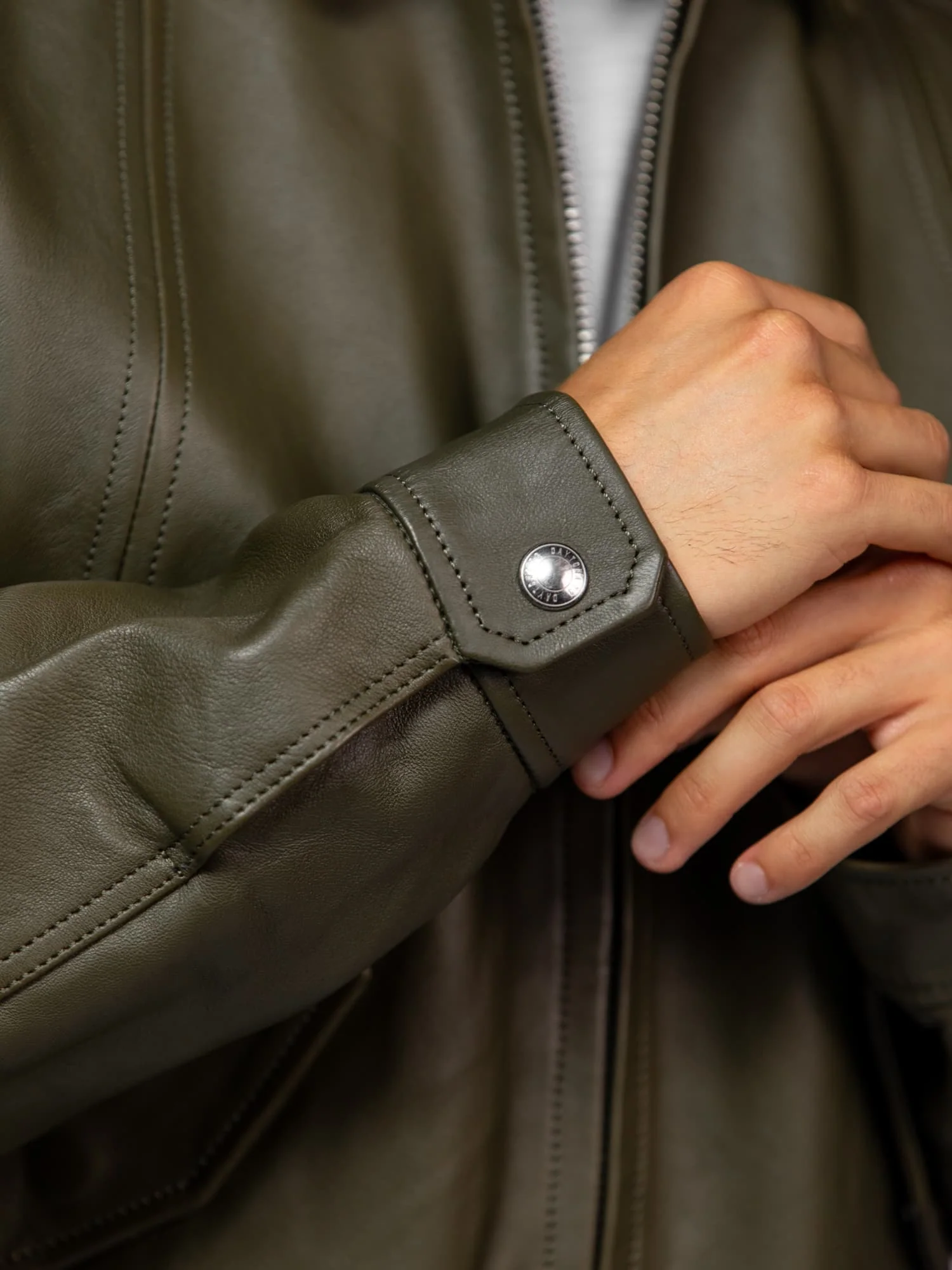 Dekalb - Veste en cuir oversize - Image 3