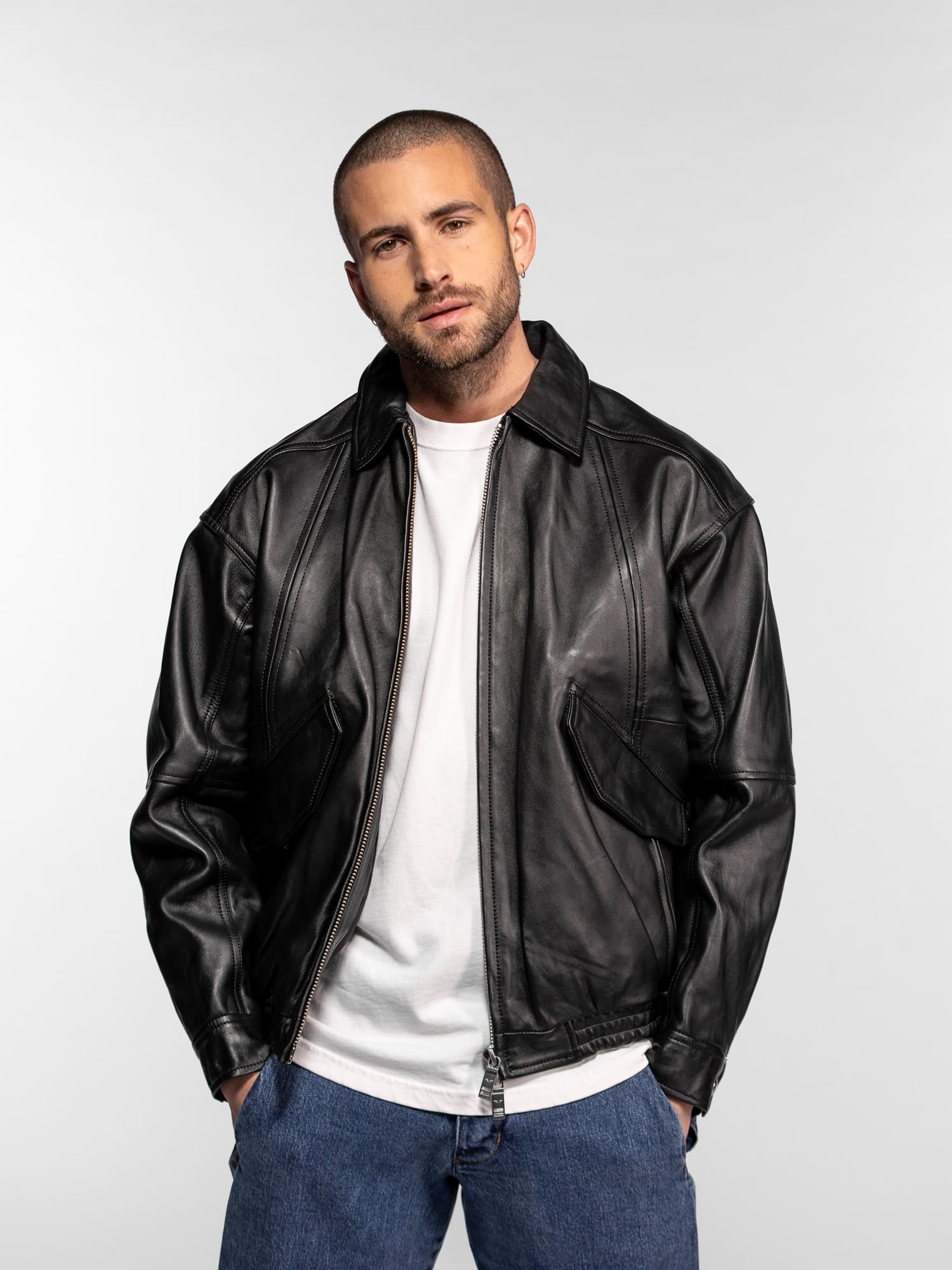 Dekalb - Veste en cuir oversize - Image 7