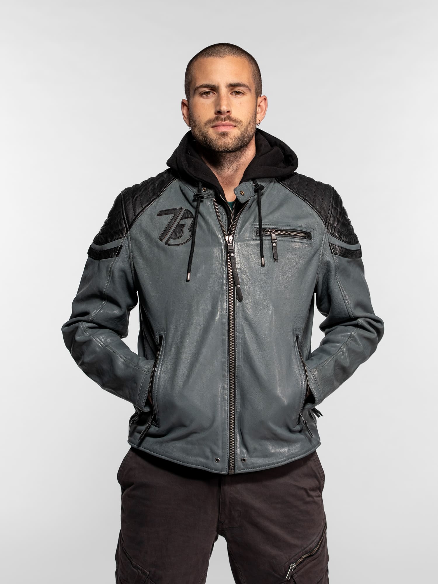 Dodds - Blouson motard capuche - Image 10