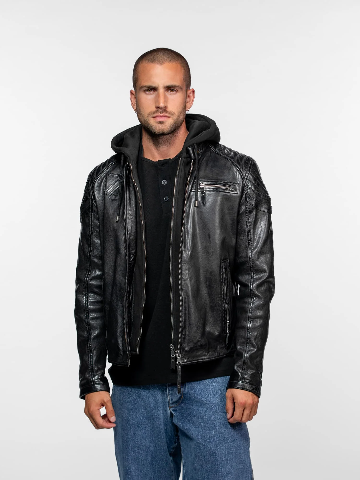 Dodds - Blouson motard capuche - Image 5