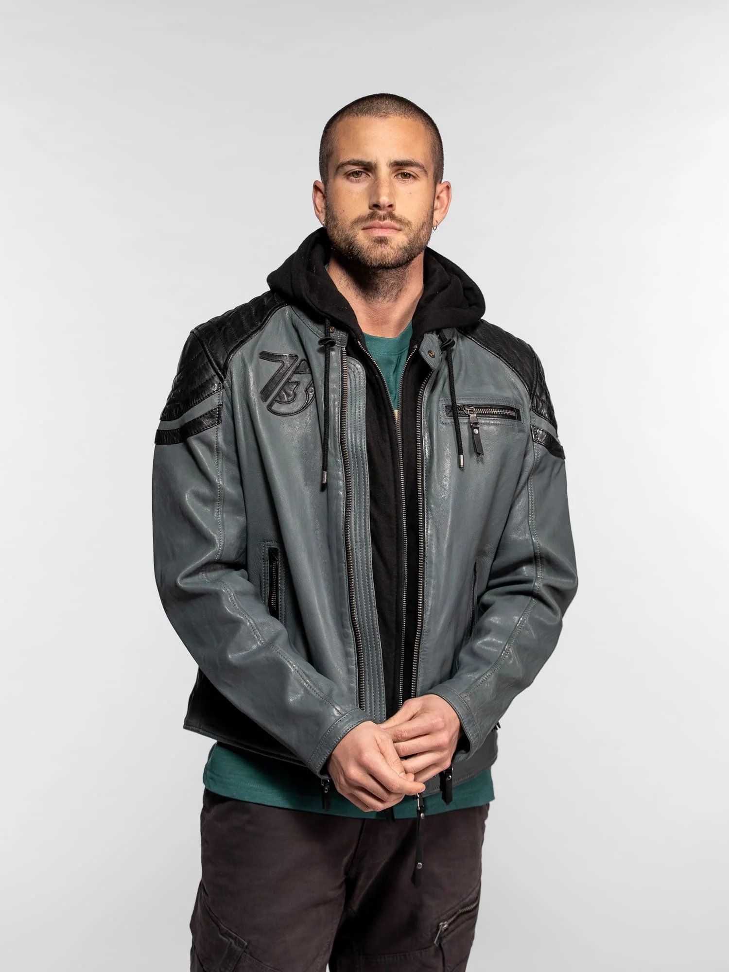 Dodds - Blouson motard capuche - Image 8