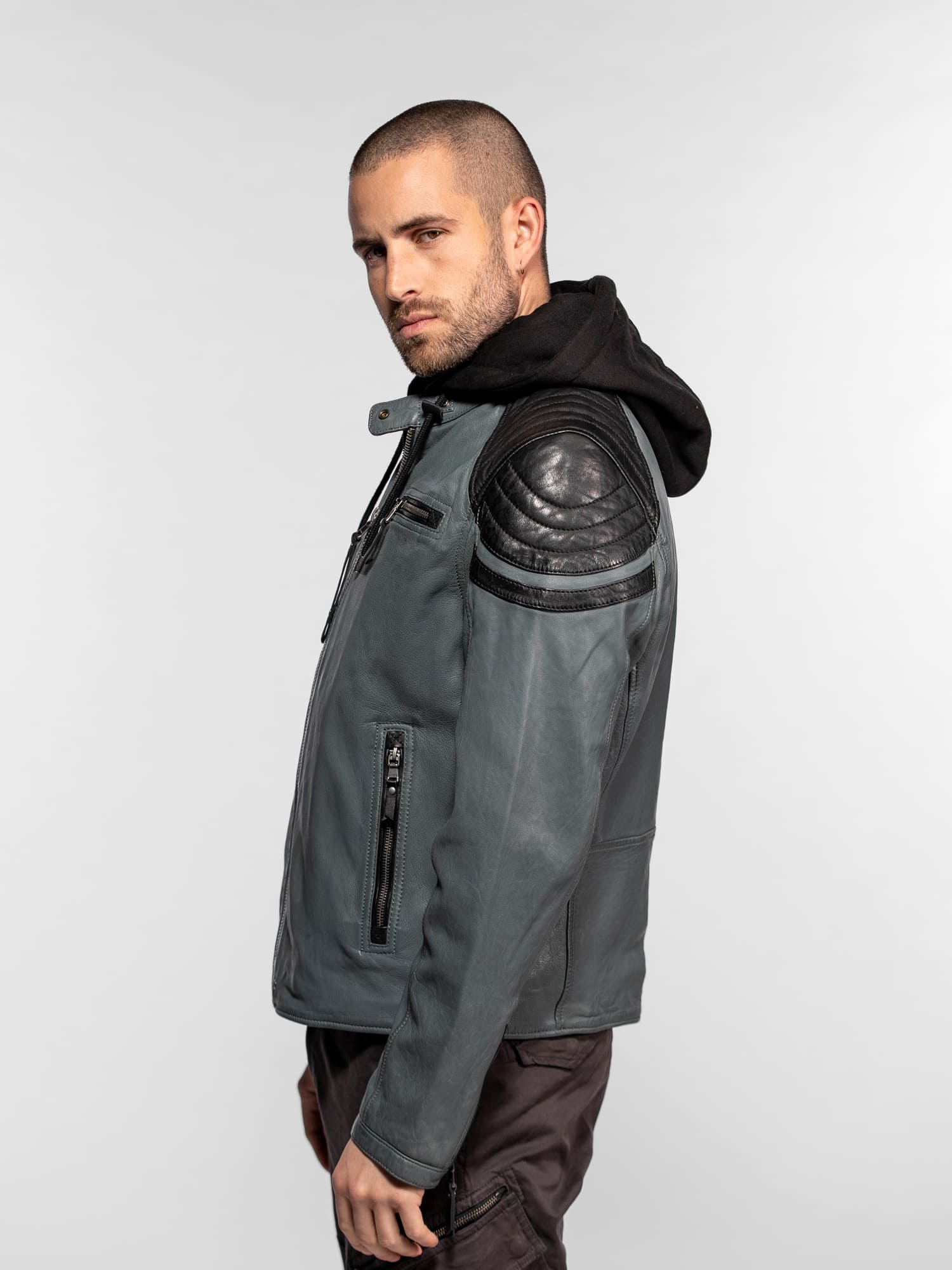 Dodds - Blouson motard capuche - Image 9
