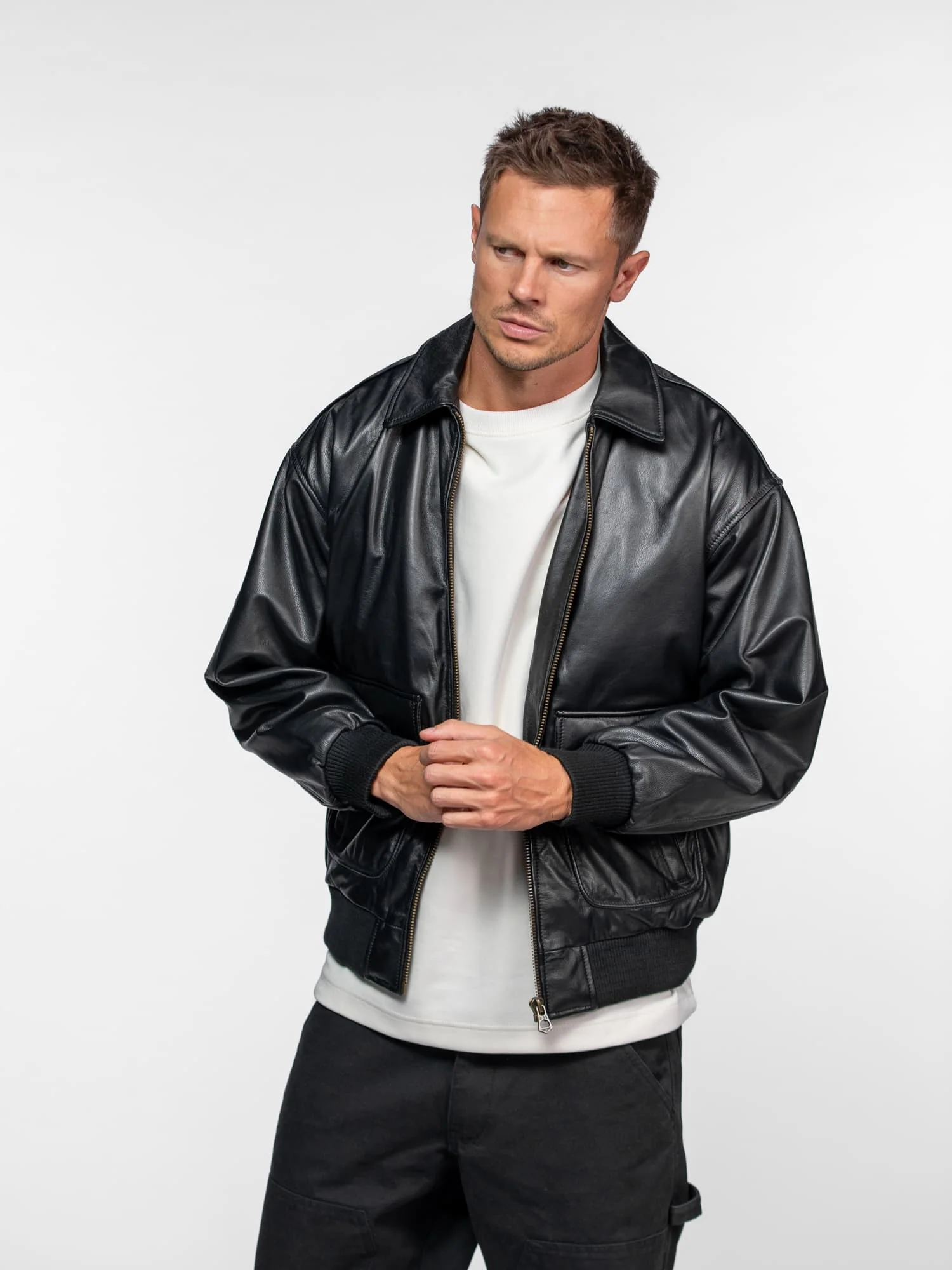 Dogue - Blouson cuir aviateur - Image 5