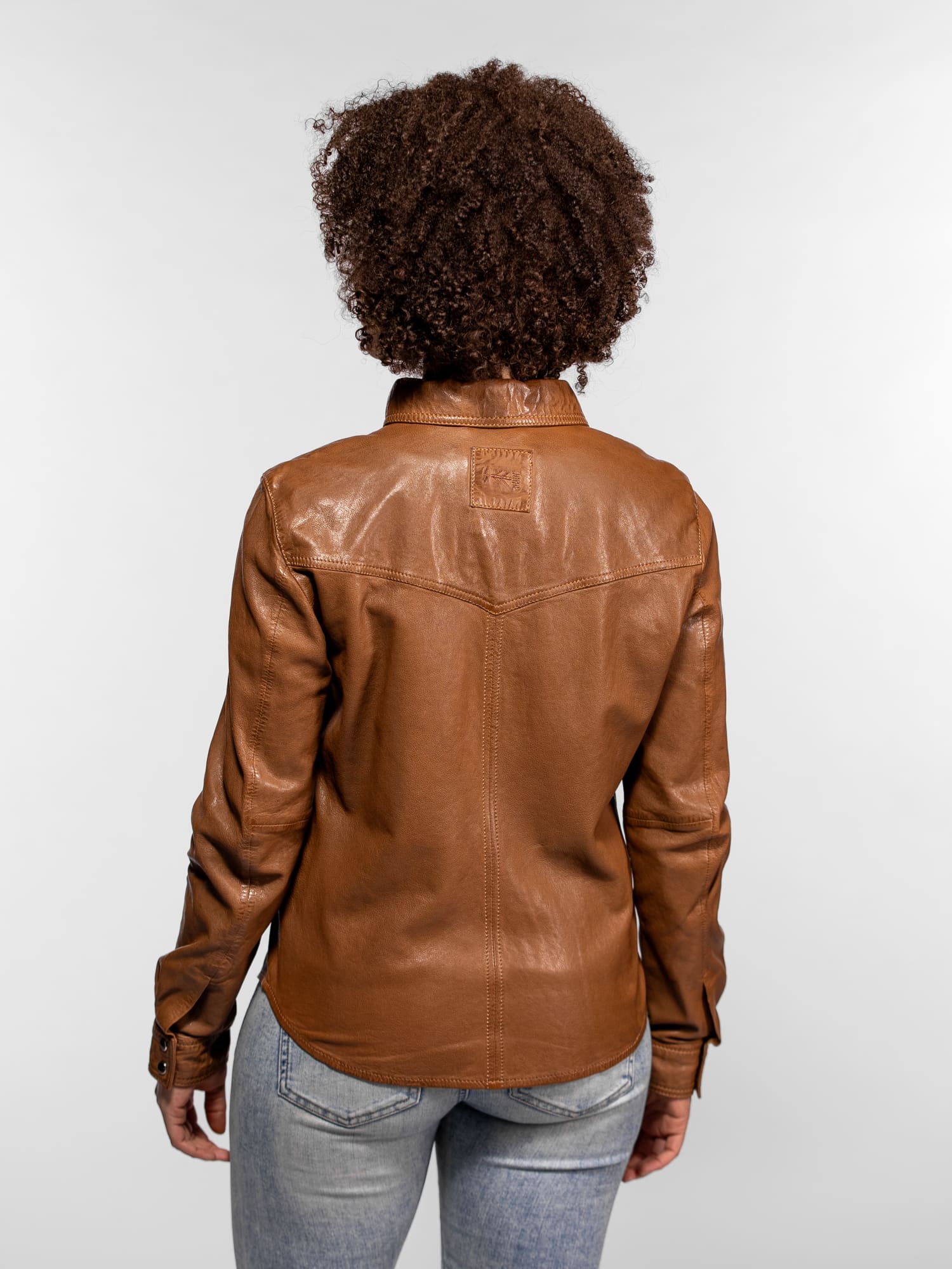 Dolores - Chemisier en cuir femme - Image 17