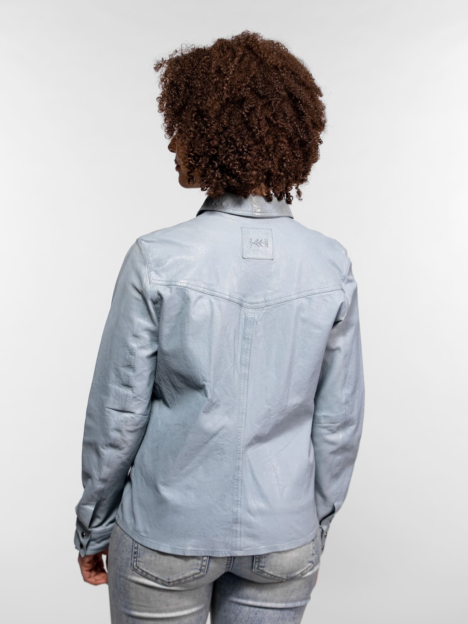 Dolores - Chemisier en cuir femme - Image 7