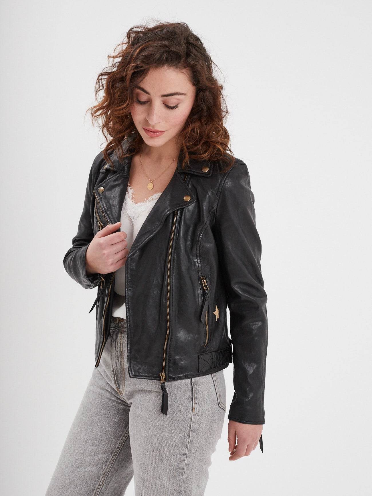 Dudley - Blouson cuir femme - Image 3