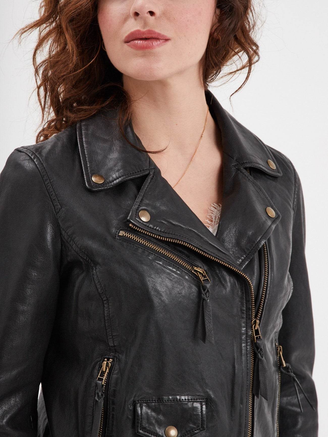 Dudley - Blouson cuir femme - Image 6
