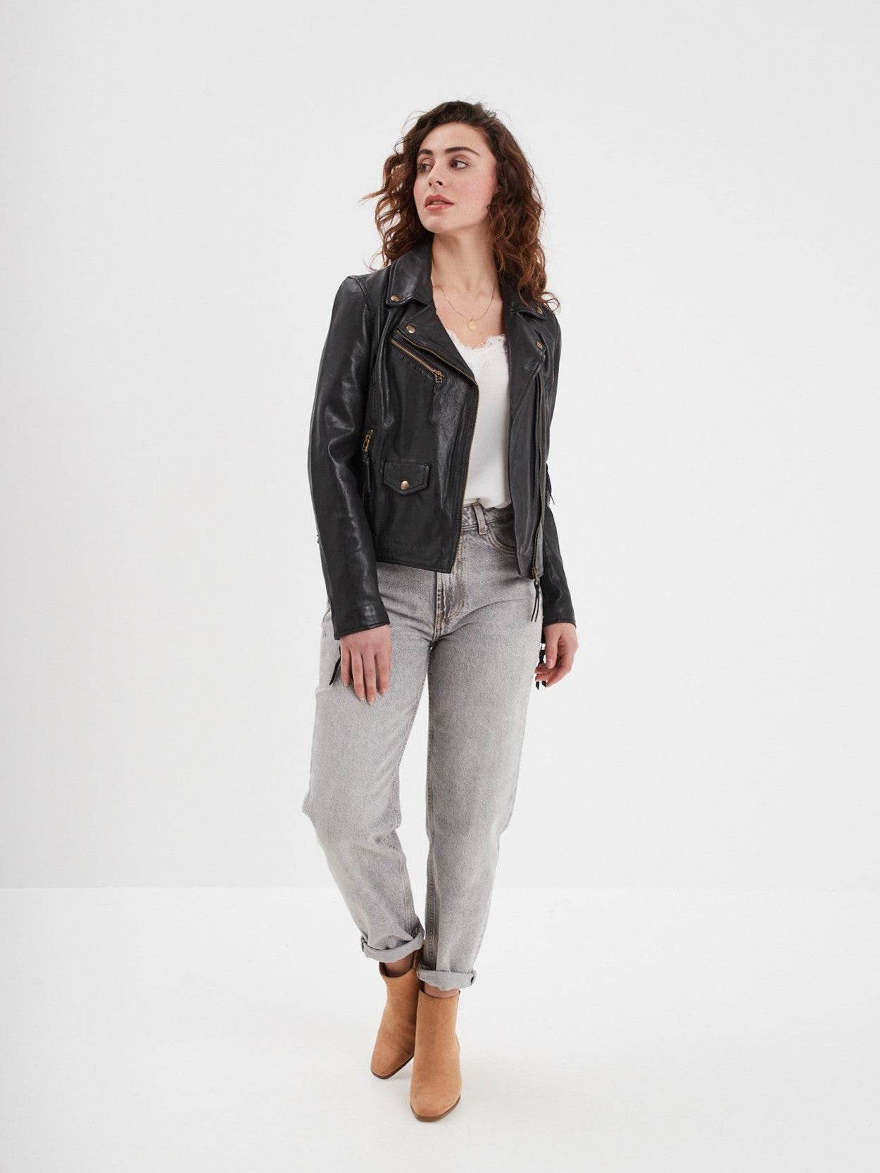 Dudley - Blouson cuir femme - Image 8