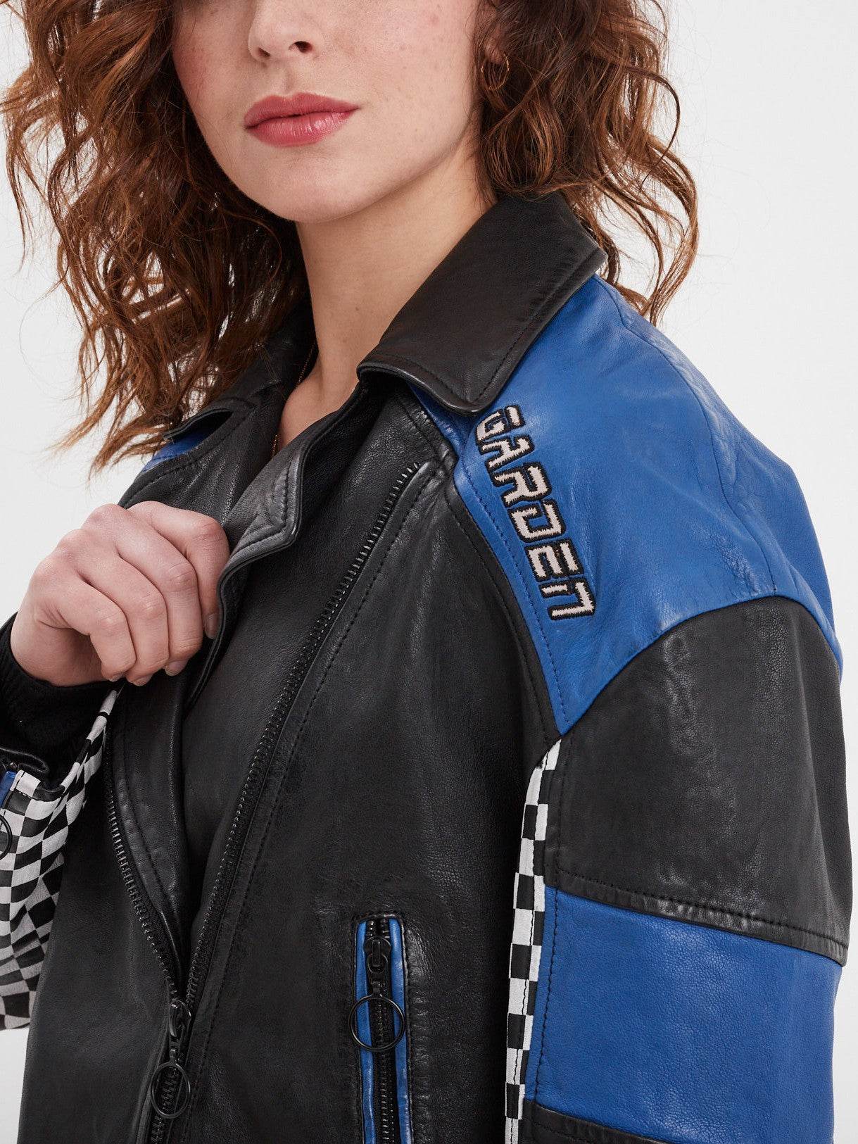 Duncan - Veste cuir oversize racing - Image 5