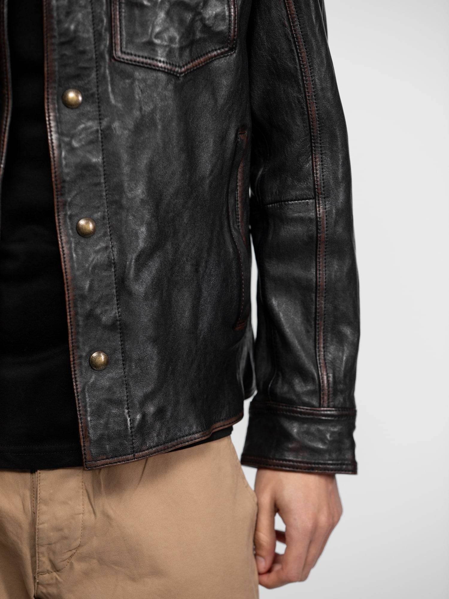 Elmer - Blouson cuir vintage - Image 6