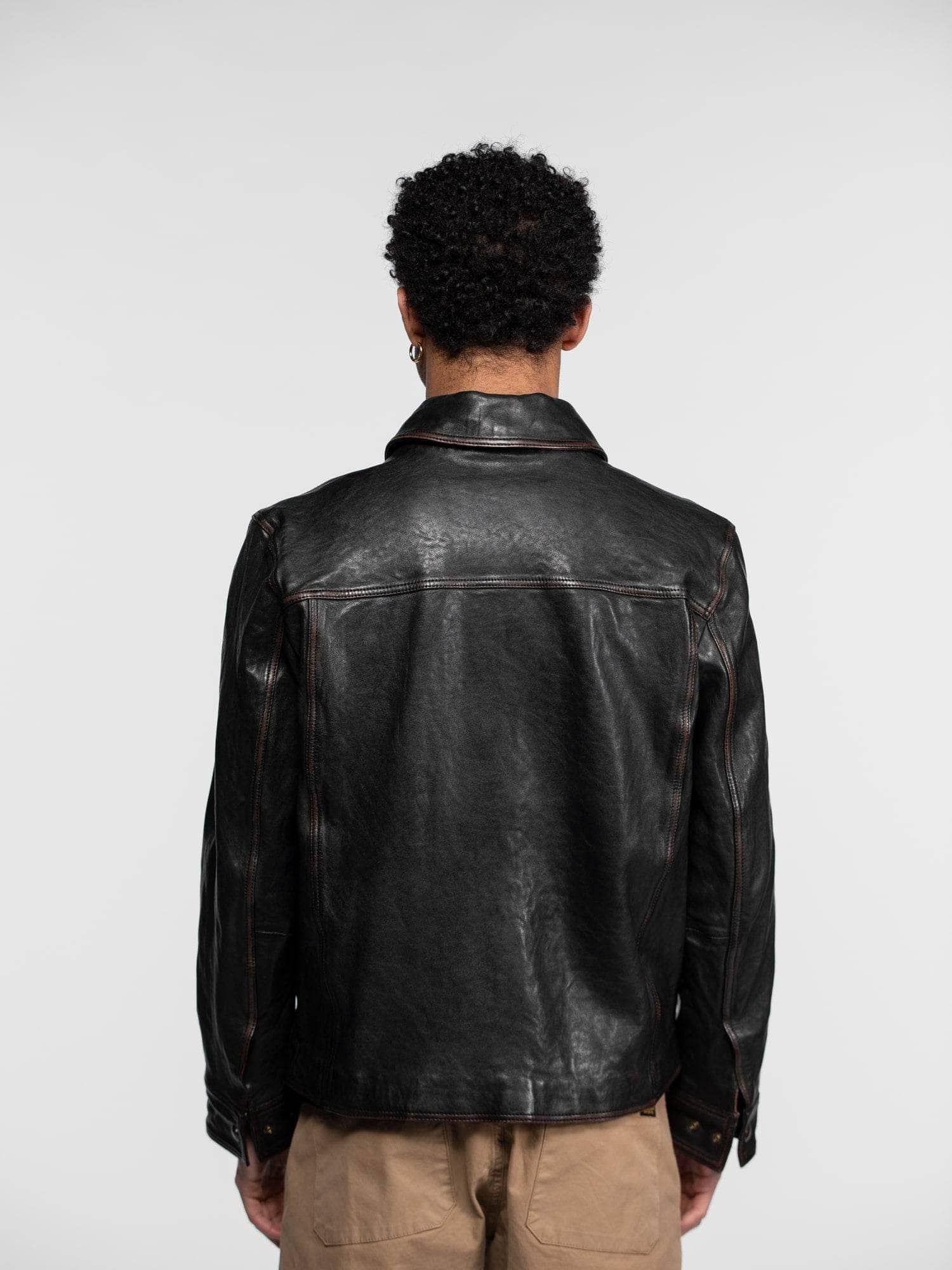 Elmer - Blouson cuir vintage - Image 7