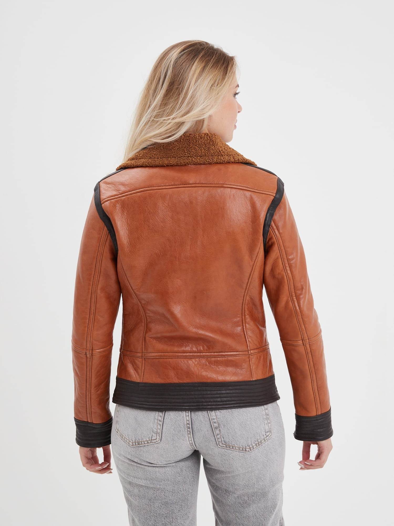 Emilia - Bombardier cuir femme - Image 4