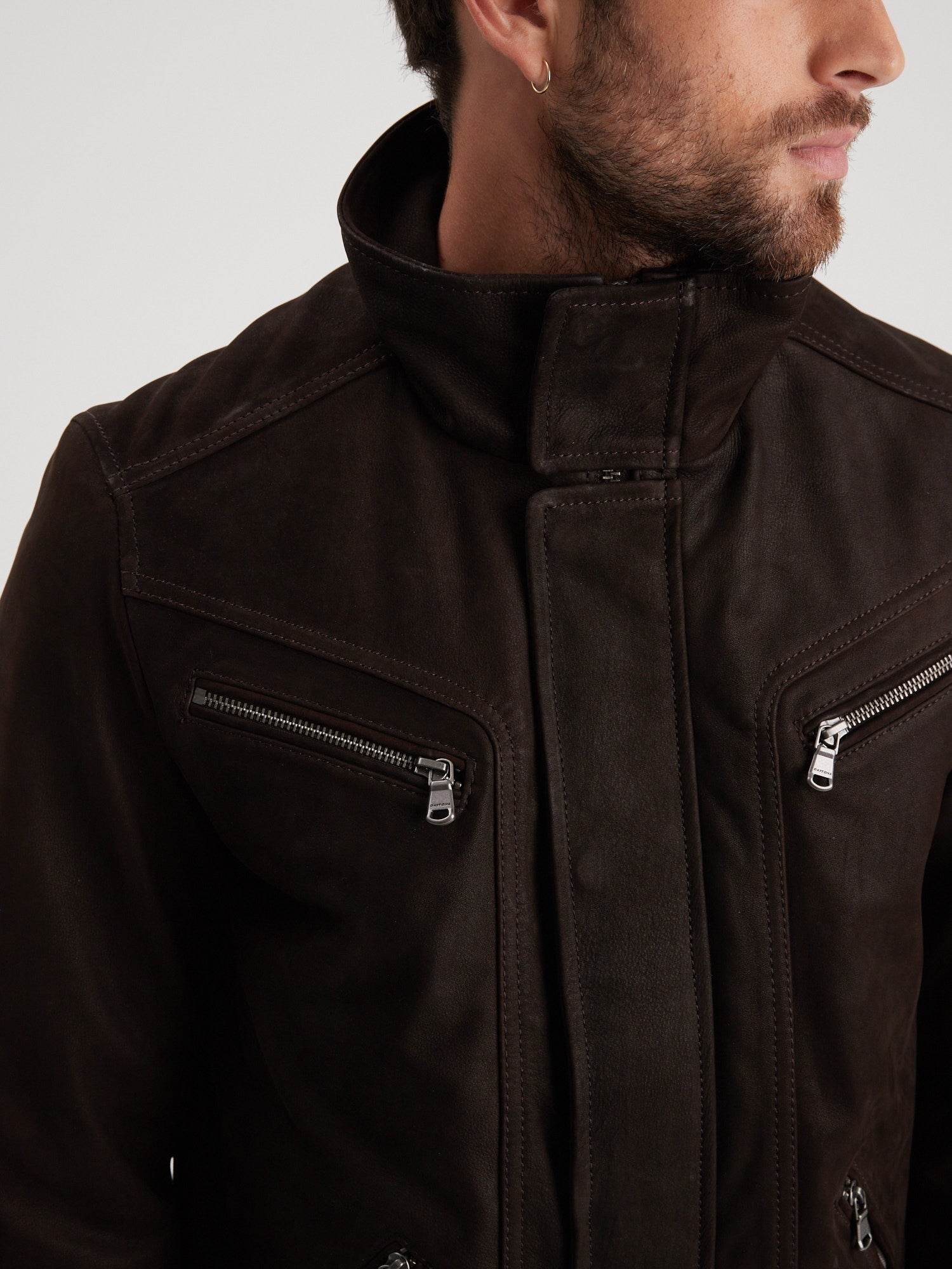 Falcon madisson - Blouson cuir homme - Image 3