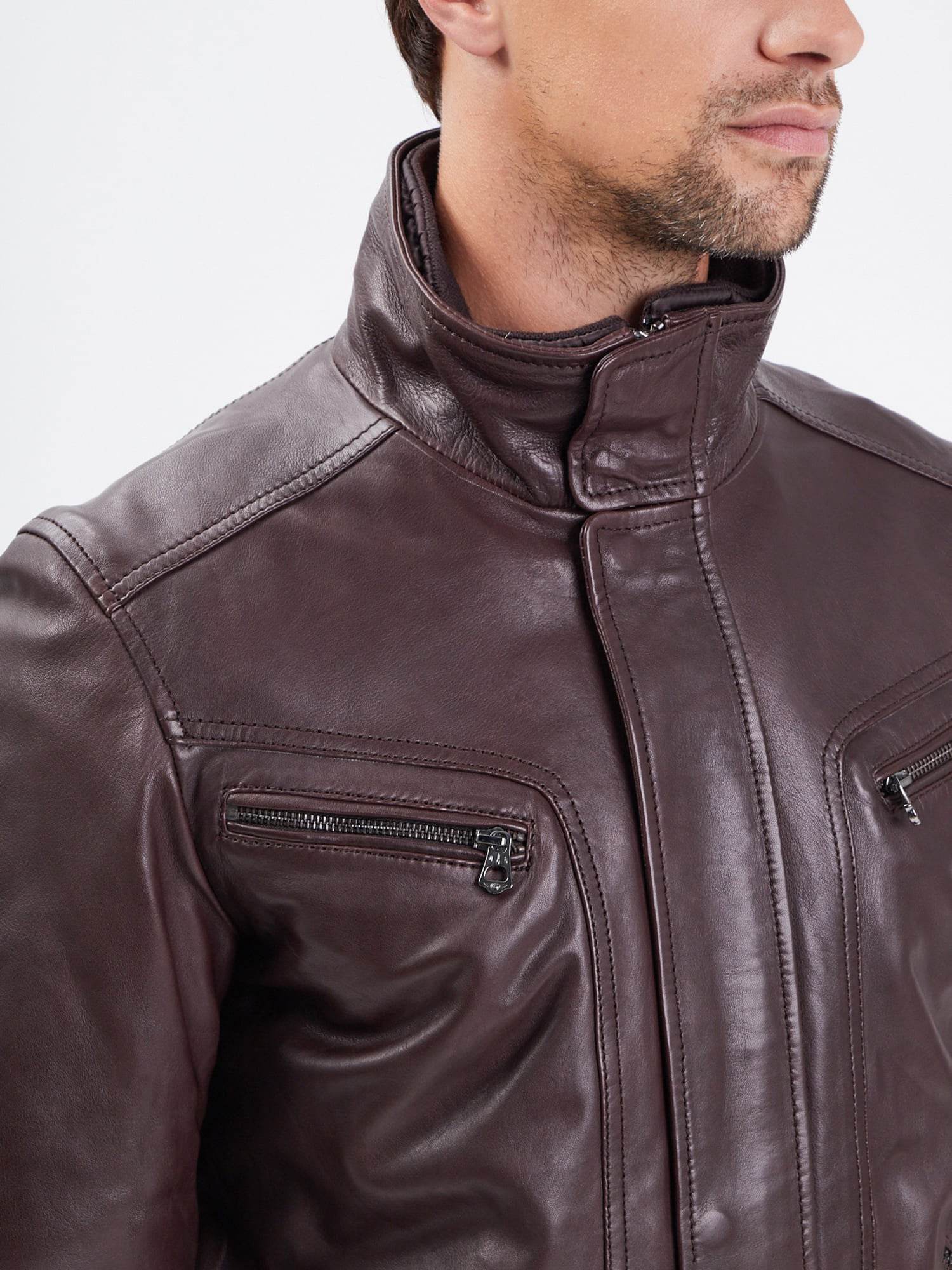 Falconero - Blouson cuir homme - Image 16