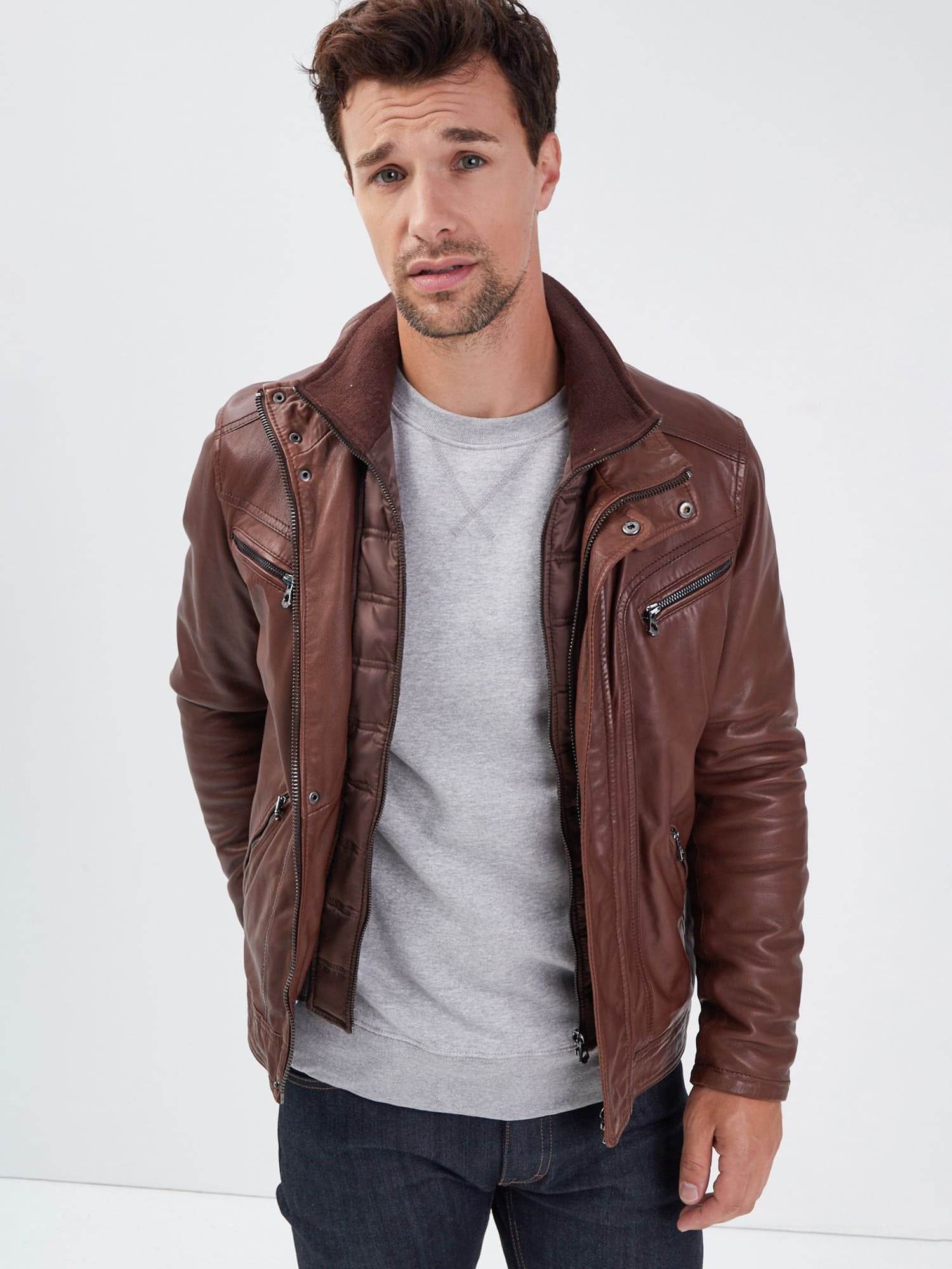 Falconero - Blouson cuir homme - Image 7