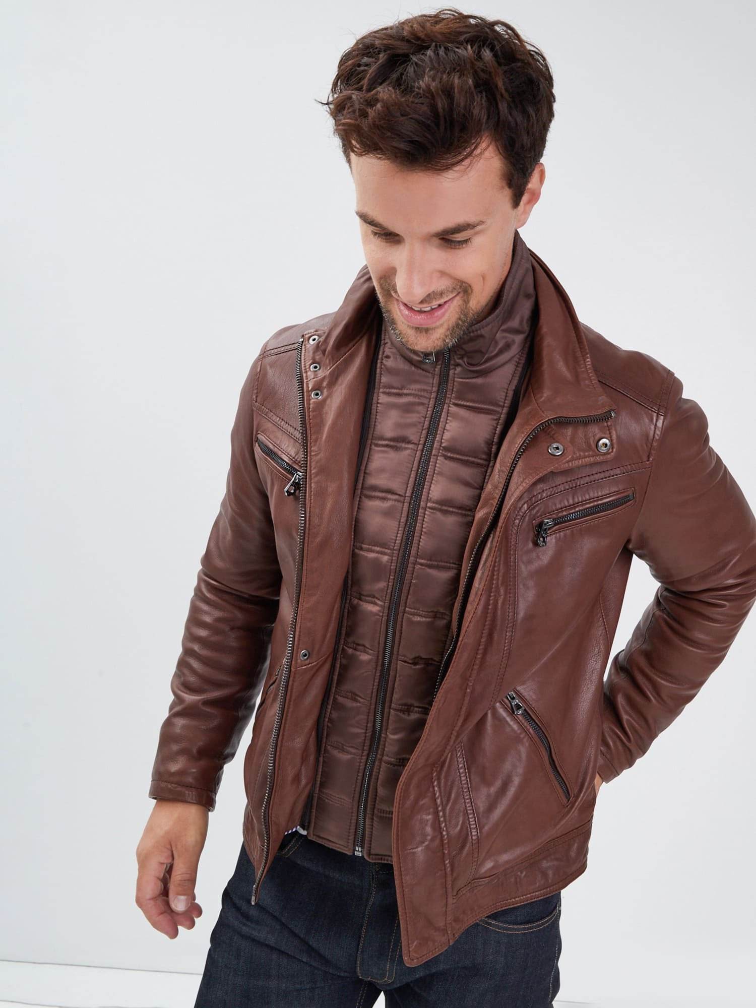 Falconero - Blouson cuir homme - Image 8