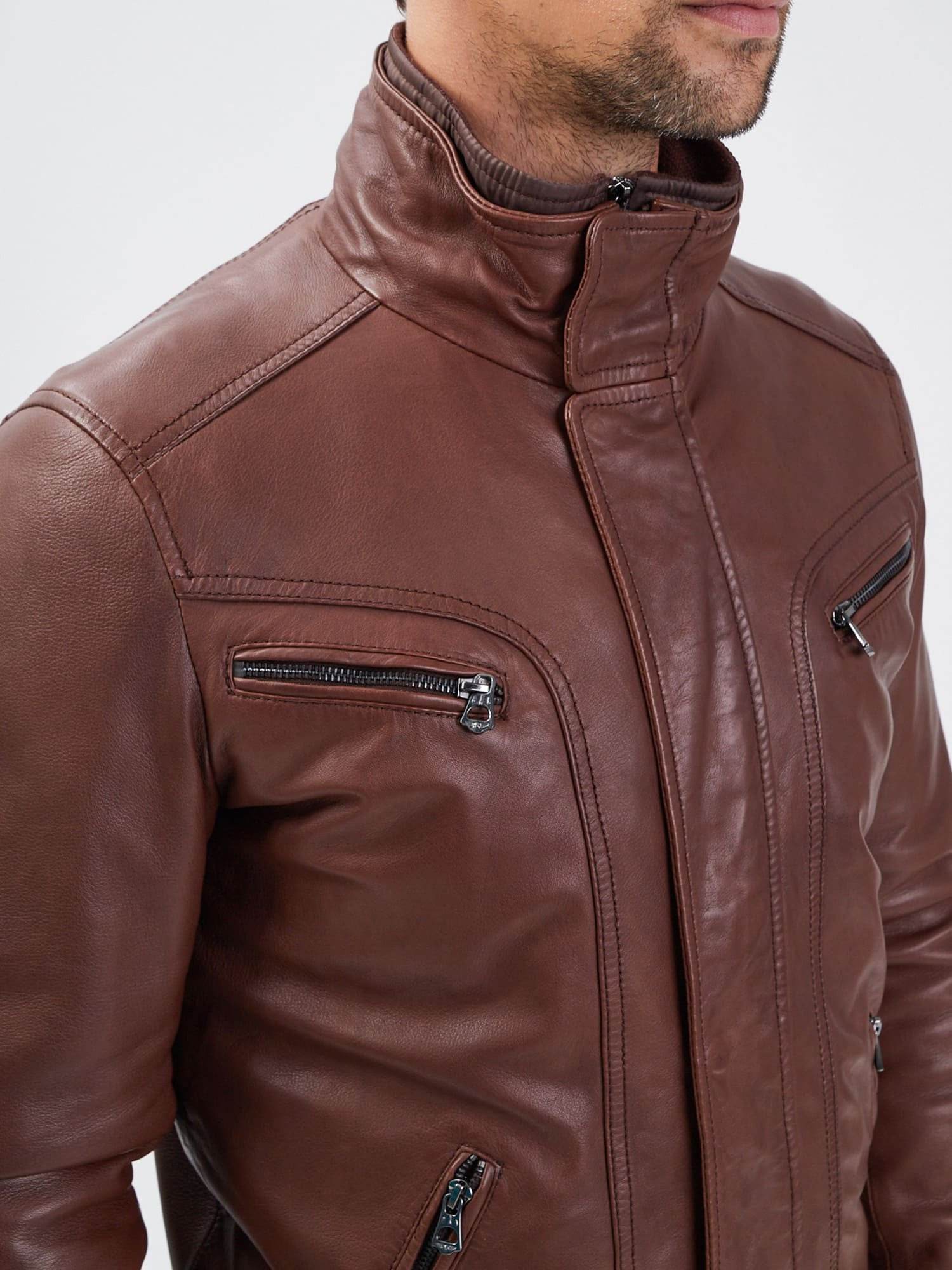 Falconero - Blouson cuir homme - Image 9