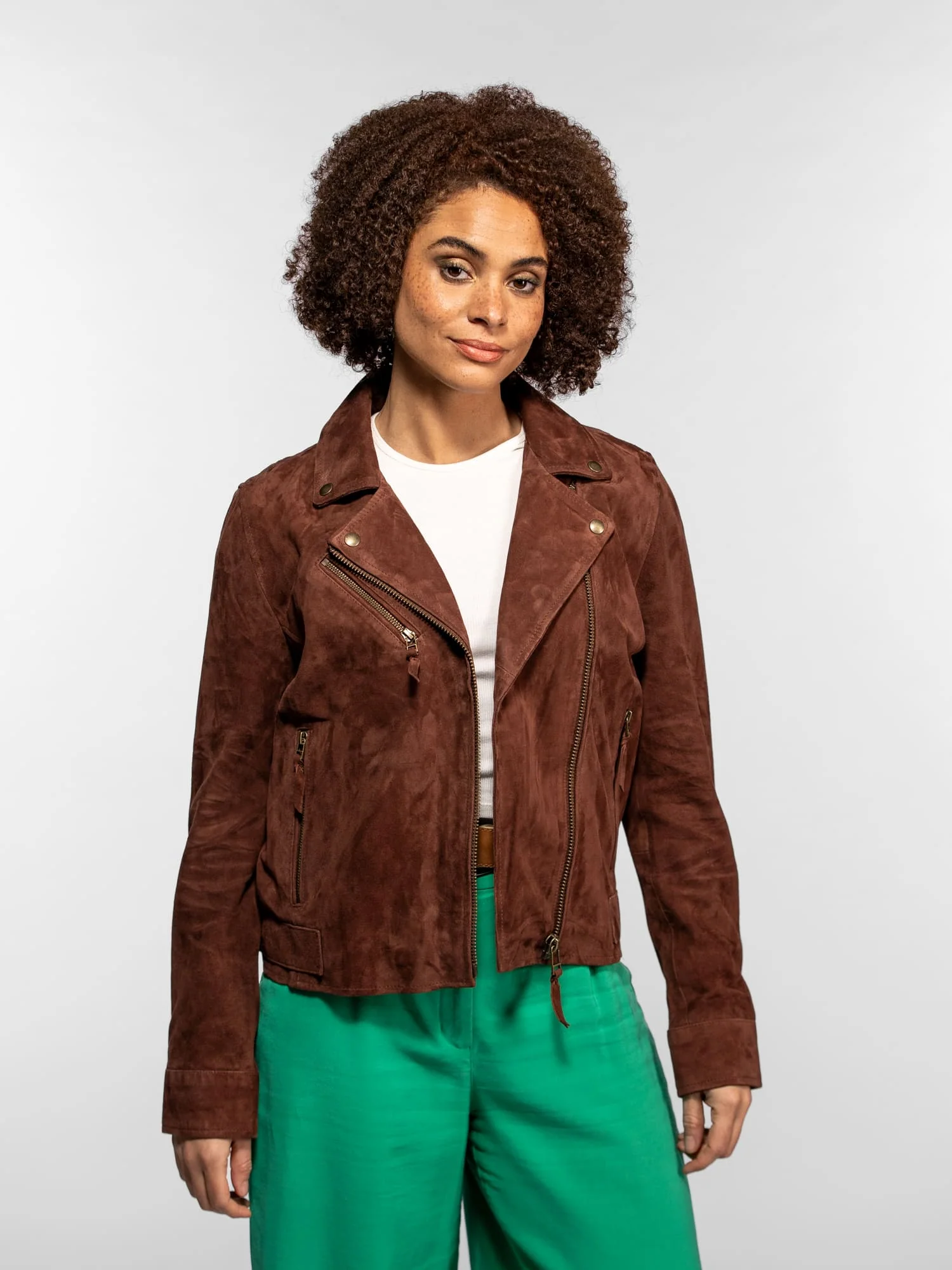 Fern - Blouson cuir suédé femme - Image 13