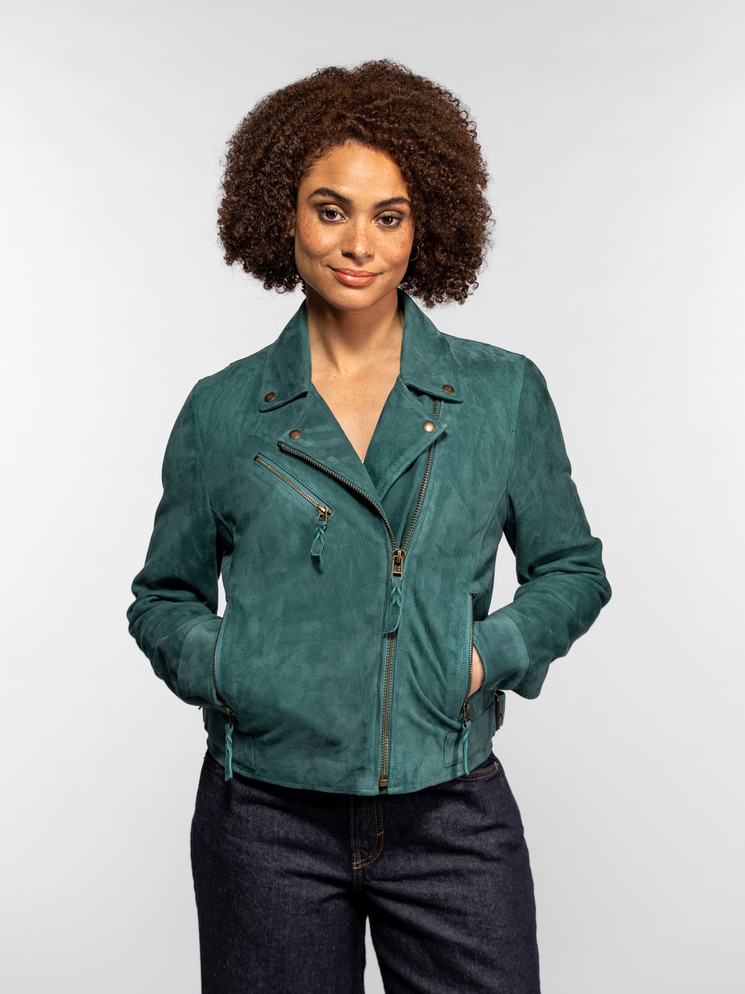 Fern - Blouson cuir suédé femme - Image 8