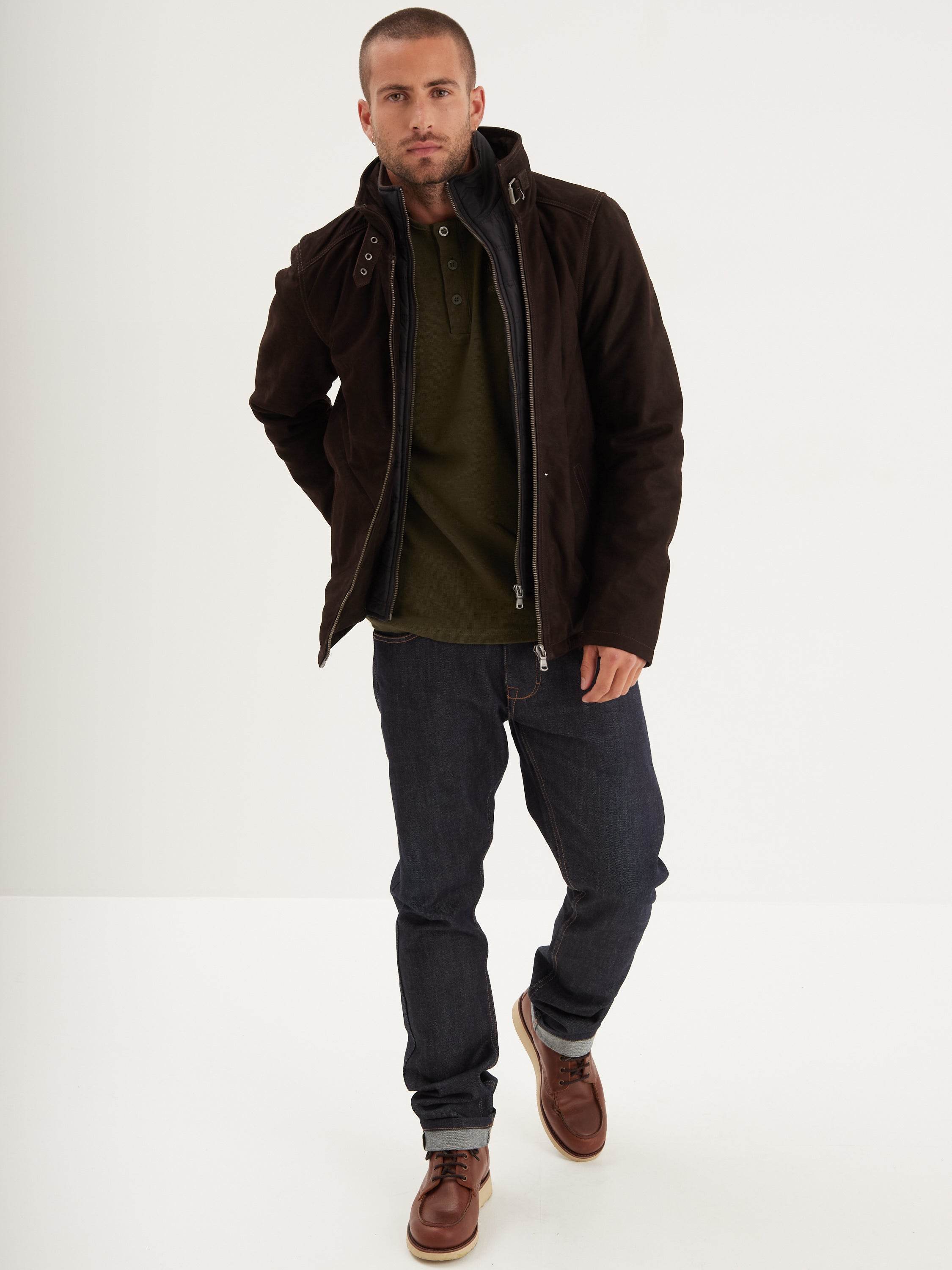 Ford - Blouson cuir homme marron - Image 5