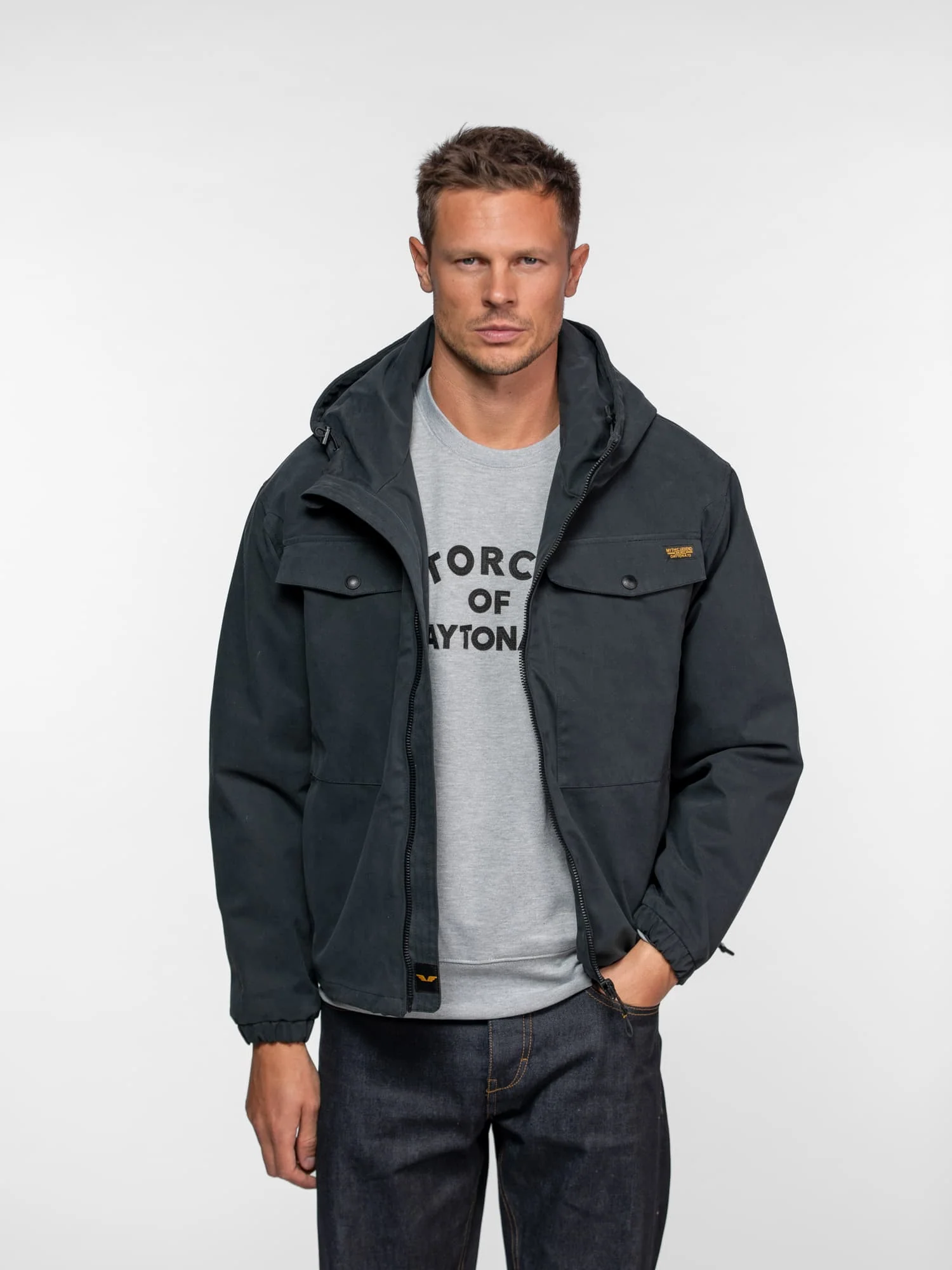 Frey - Parka courte capuche - Image 8