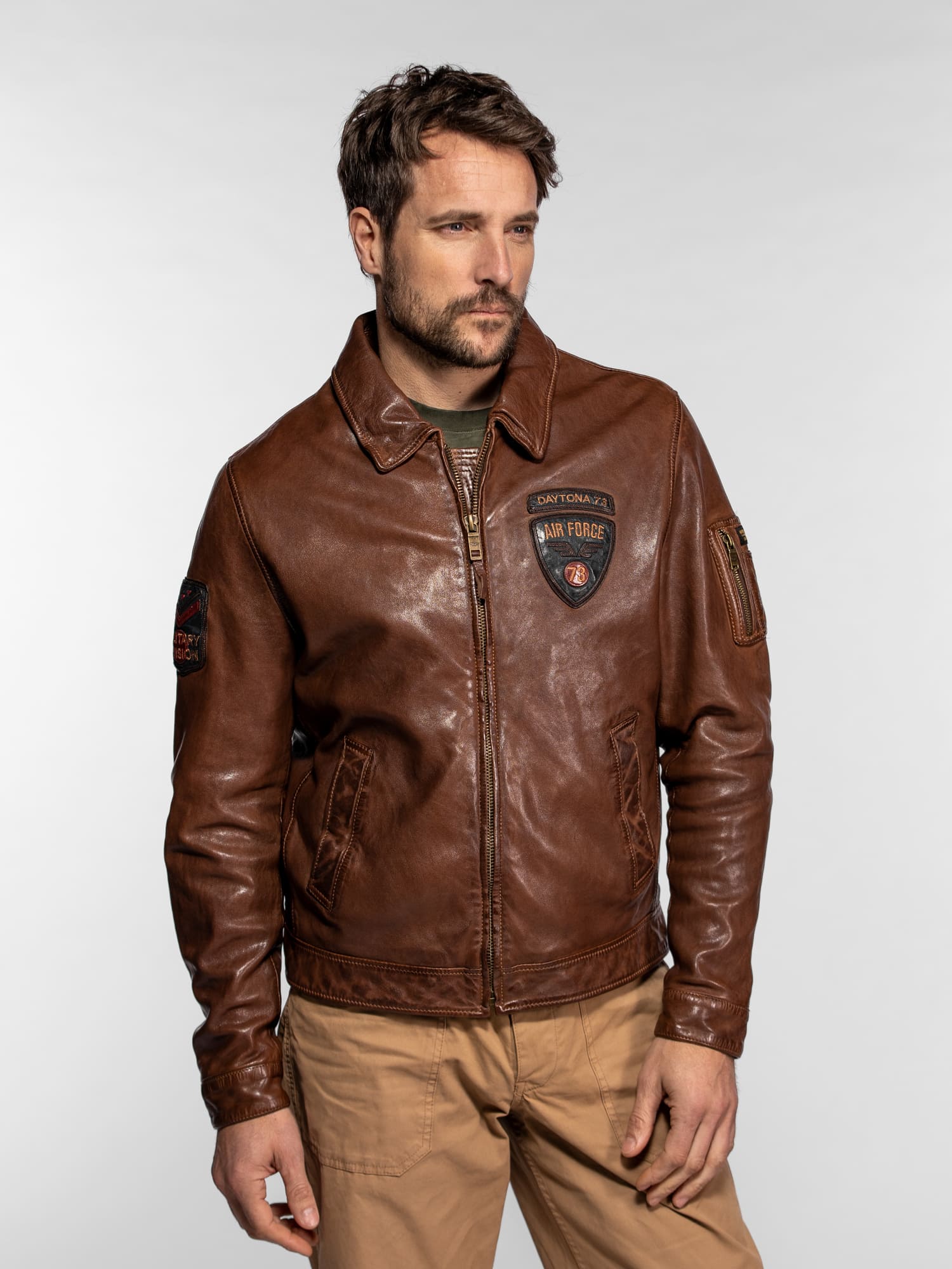 Fulton - Blouson cuir aviateur