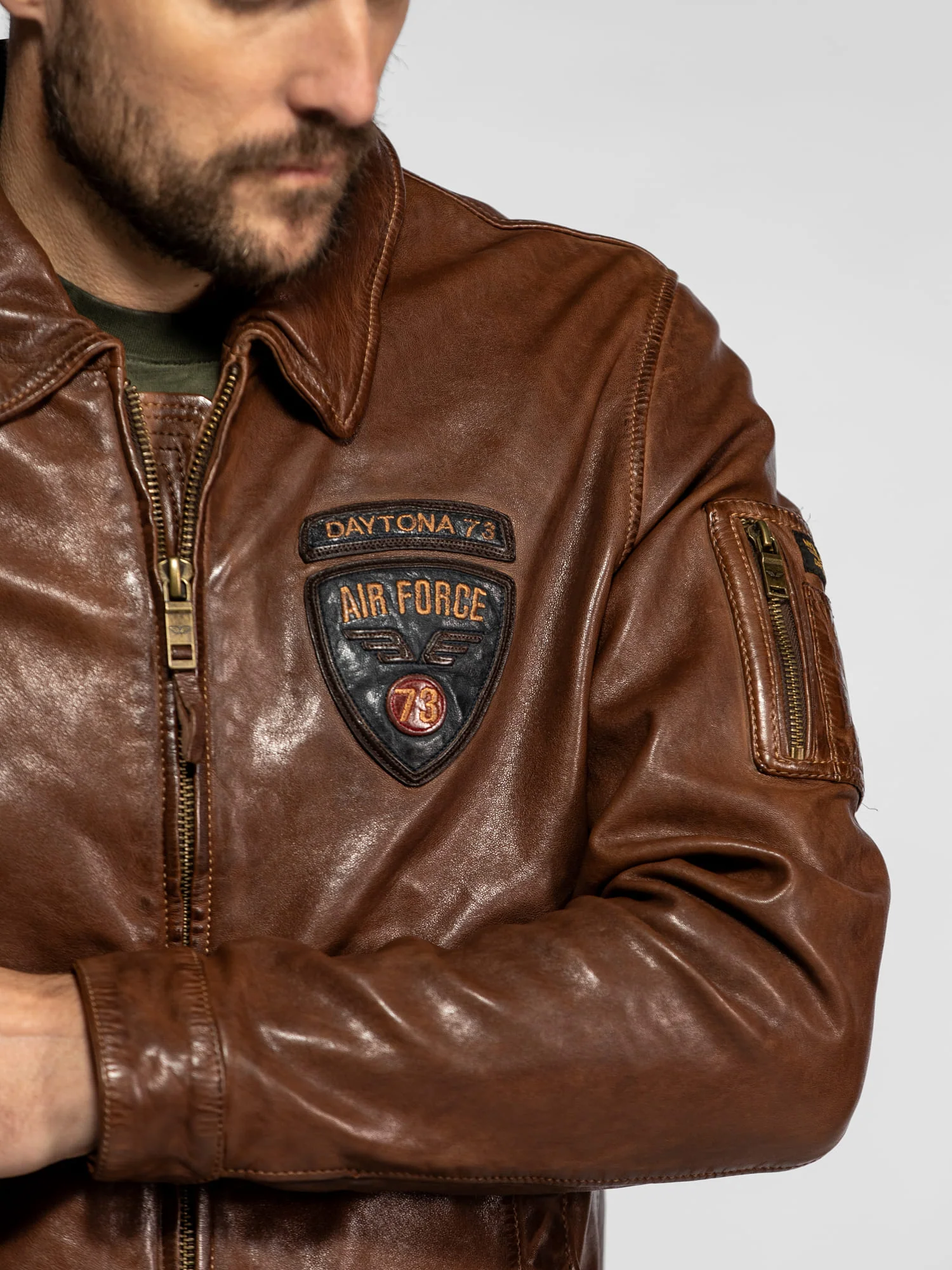 Fulton - Blouson cuir aviateur - Image 2