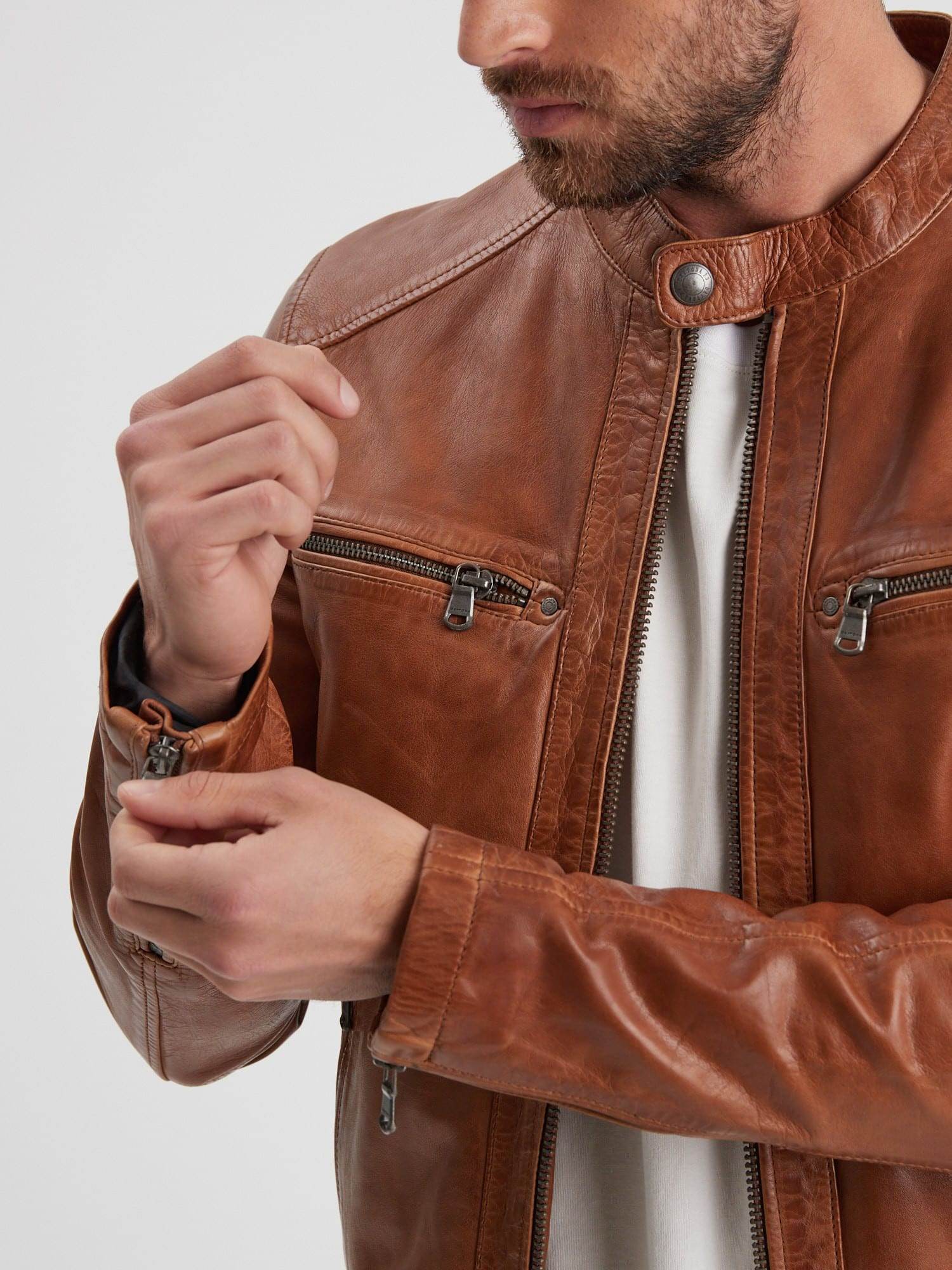 Gafino - Blouson cuir homme - Image 18