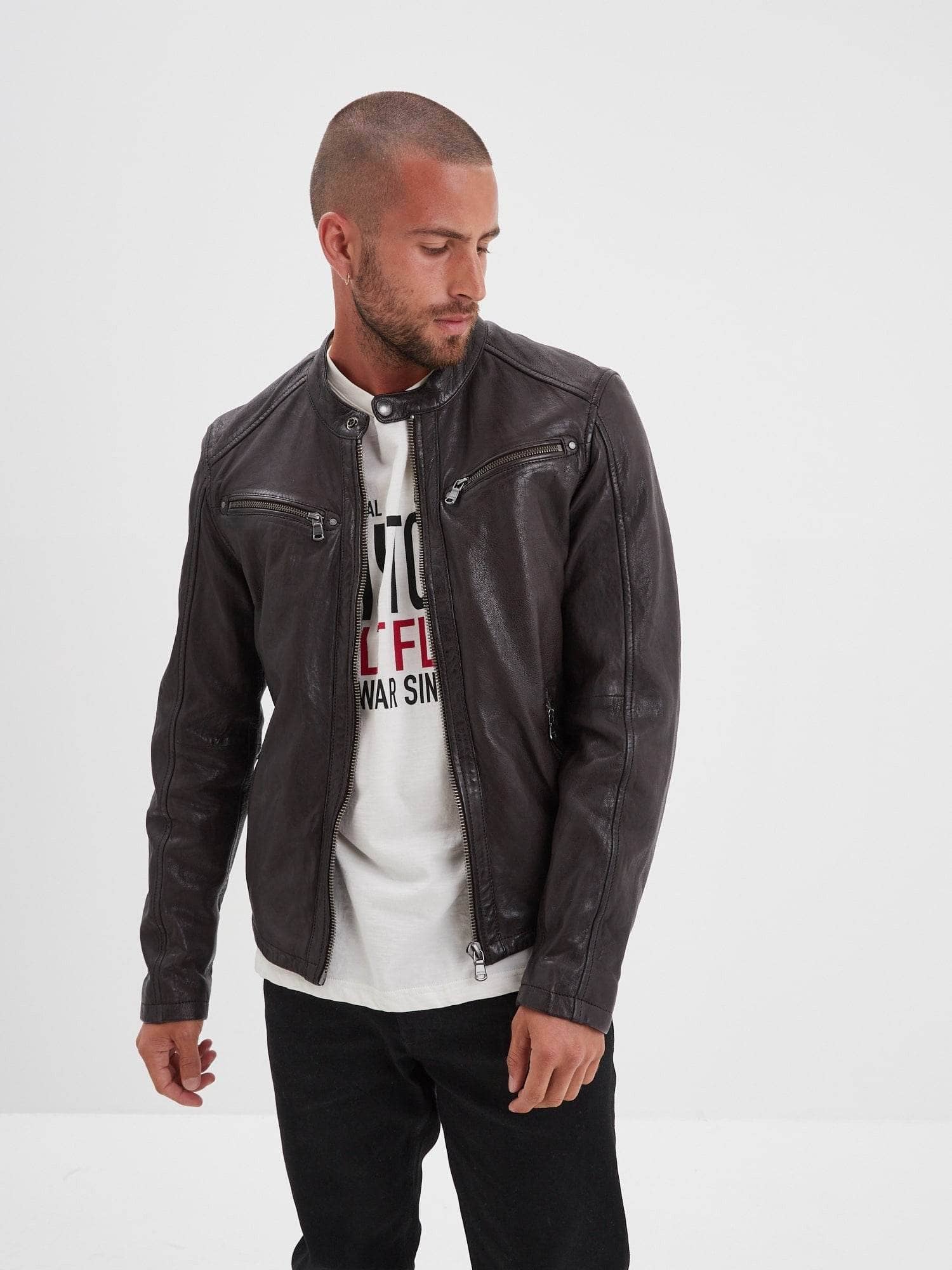 Gafino - Blouson cuir homme - Image 38