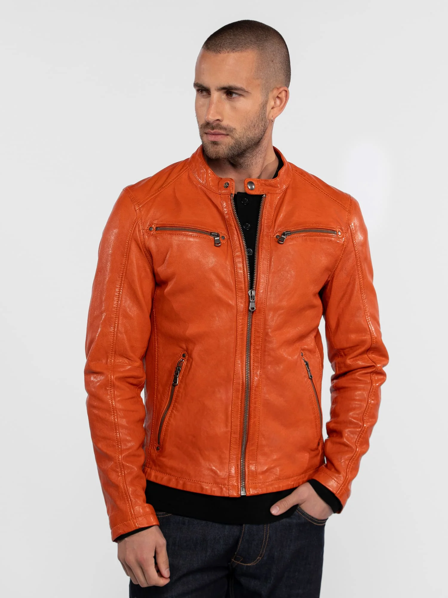 Gafino - Blouson cuir homme - Image 56